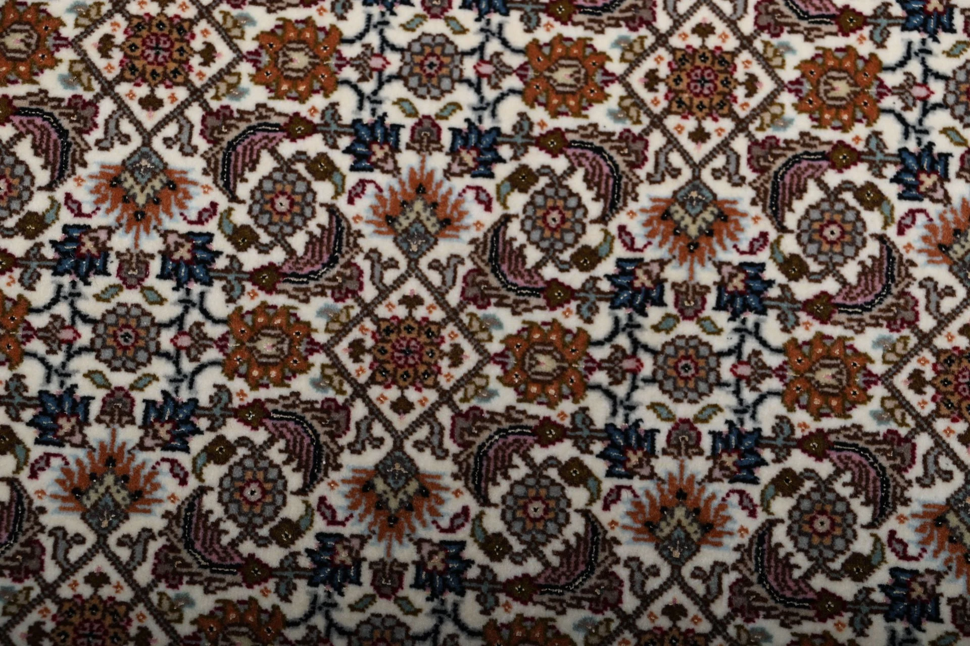 Handgeknüpfter Täbriz Perserteppich, 202 × 246 cm, Wolle & Seide