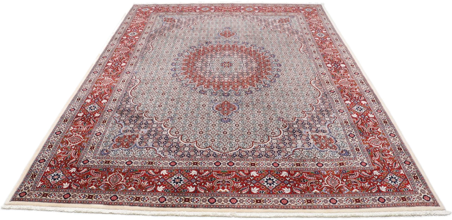 Moud Perserteppich 252 × 350 cm aus Wolle, handgeknüpft