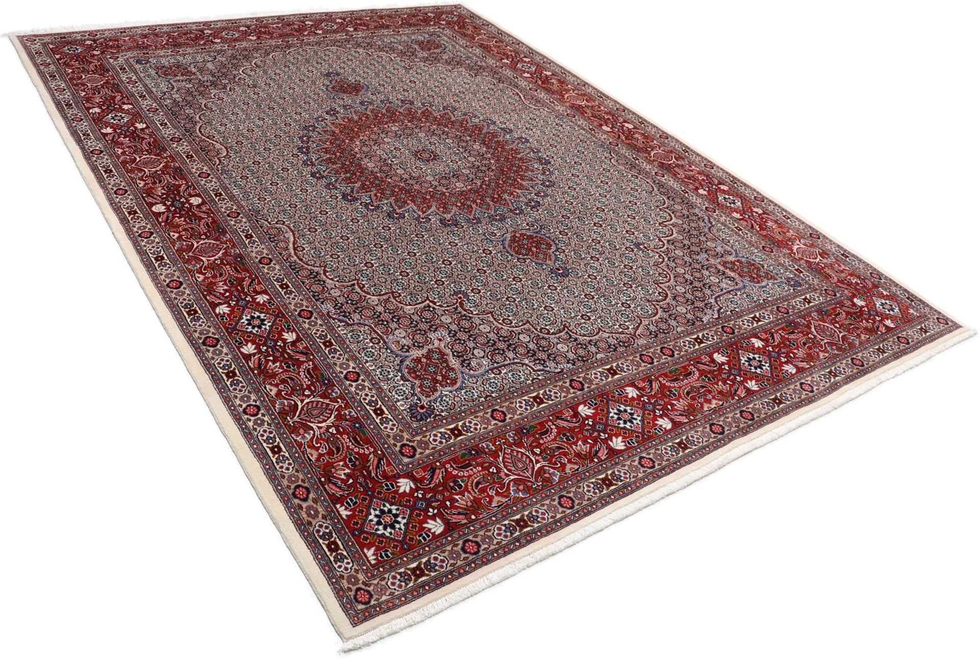 Moud Perserteppich 252 × 350 cm aus Wolle, handgeknüpft