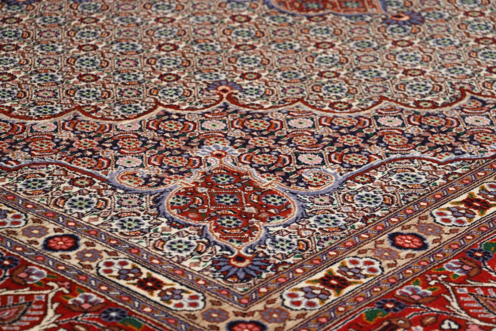 Moud Perserteppich 252 × 350 cm aus Wolle, handgeknüpft