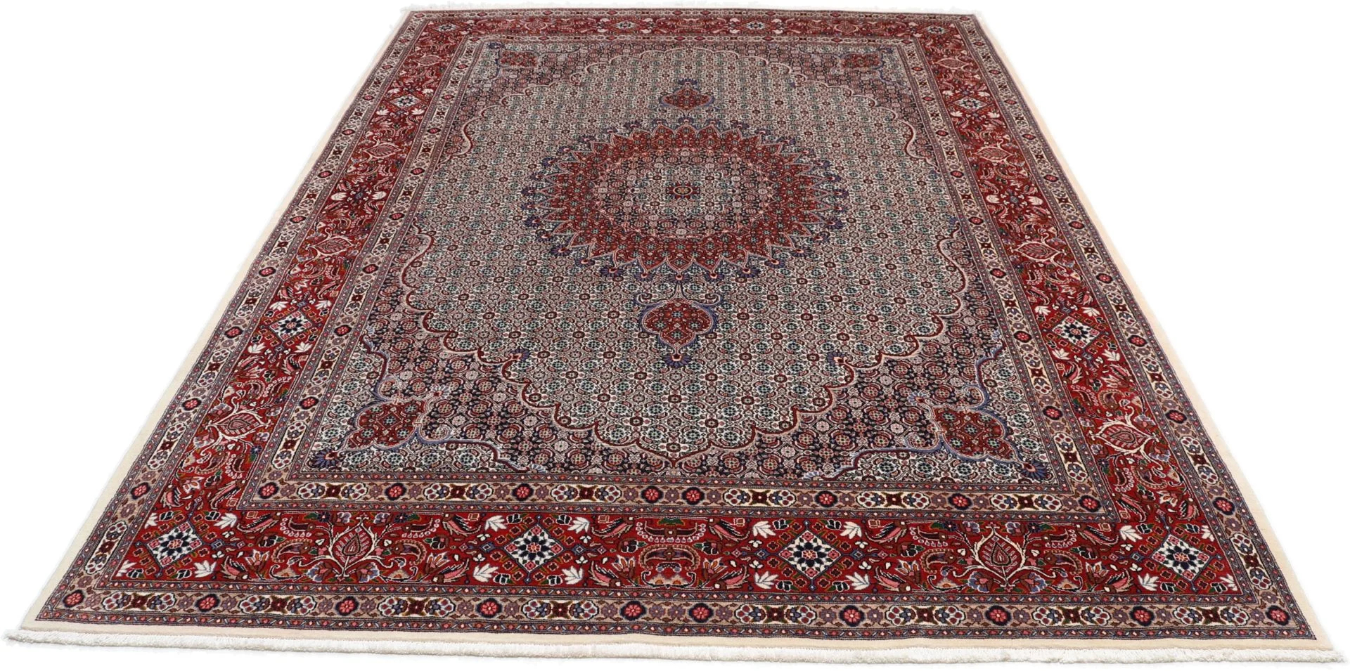 Moud Perserteppich 252 × 350 cm aus Wolle, handgeknüpft