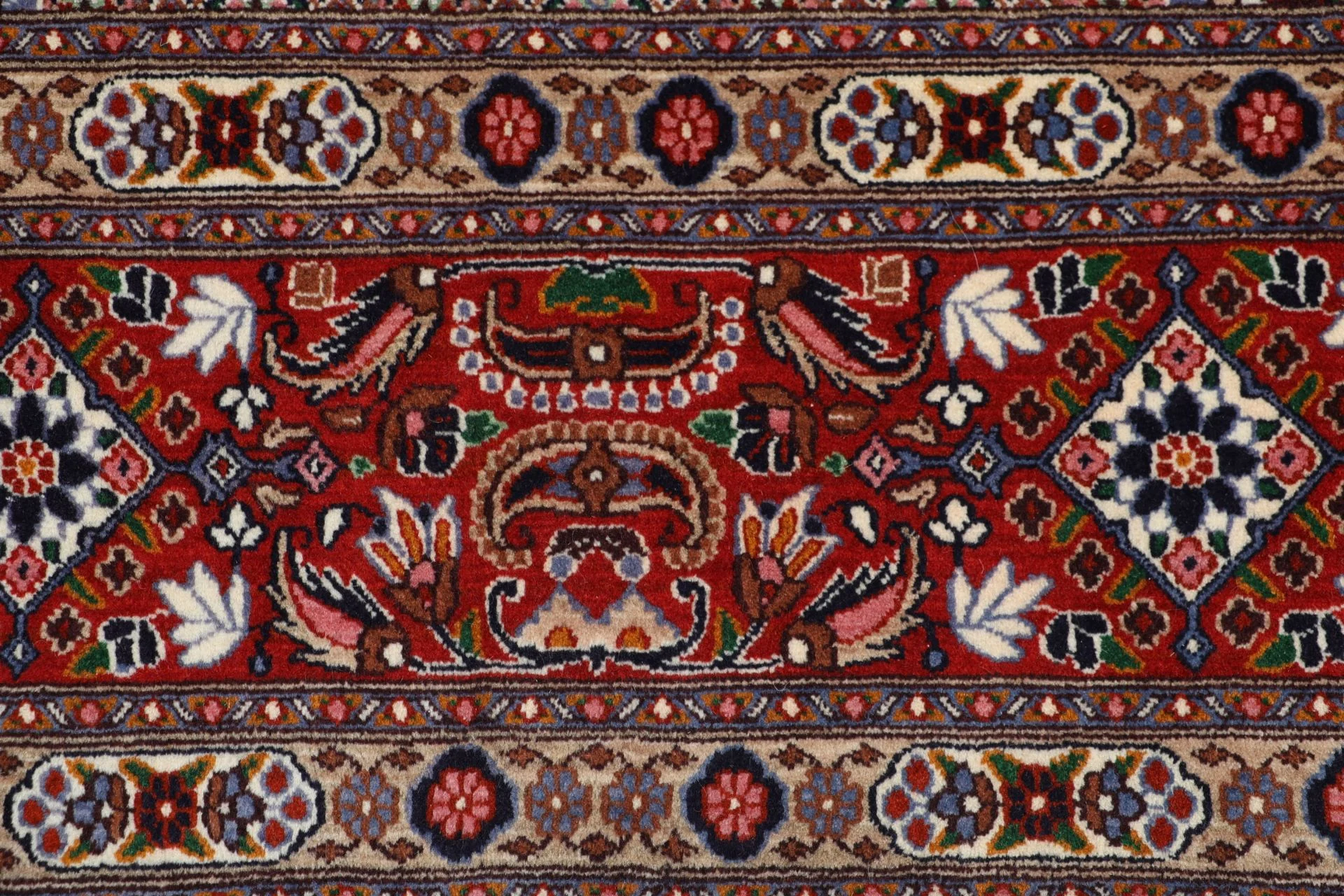 Moud Perserteppich 252 × 350 cm aus Wolle, handgeknüpft