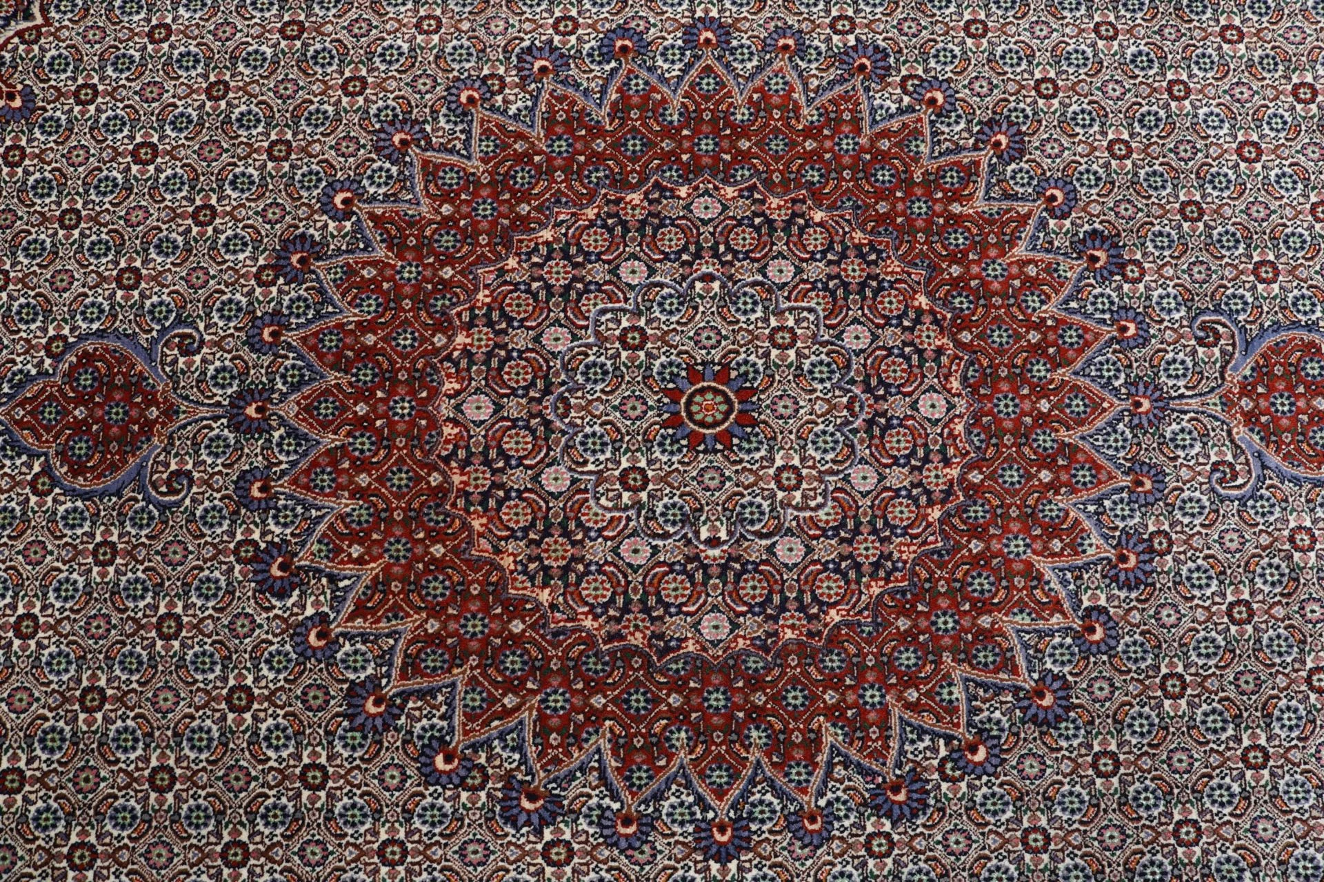 Moud Perserteppich 252 × 350 cm aus Wolle, handgeknüpft