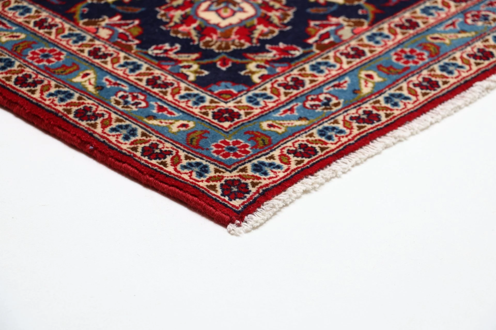 Handgeknüpfter Kashan Perserteppich 252 × 345 cm