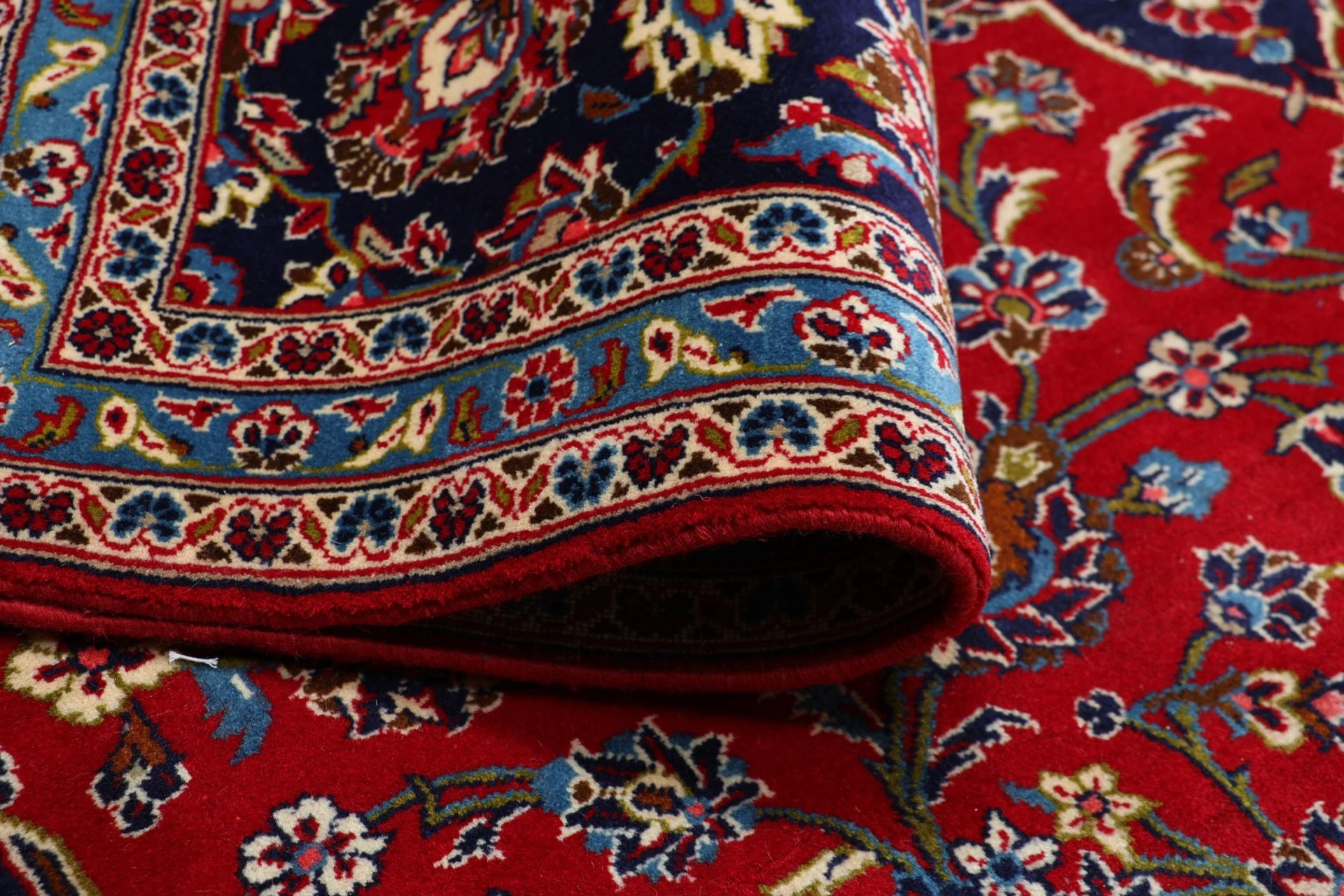 Handgeknüpfter Kashan Perserteppich 252 × 345 cm