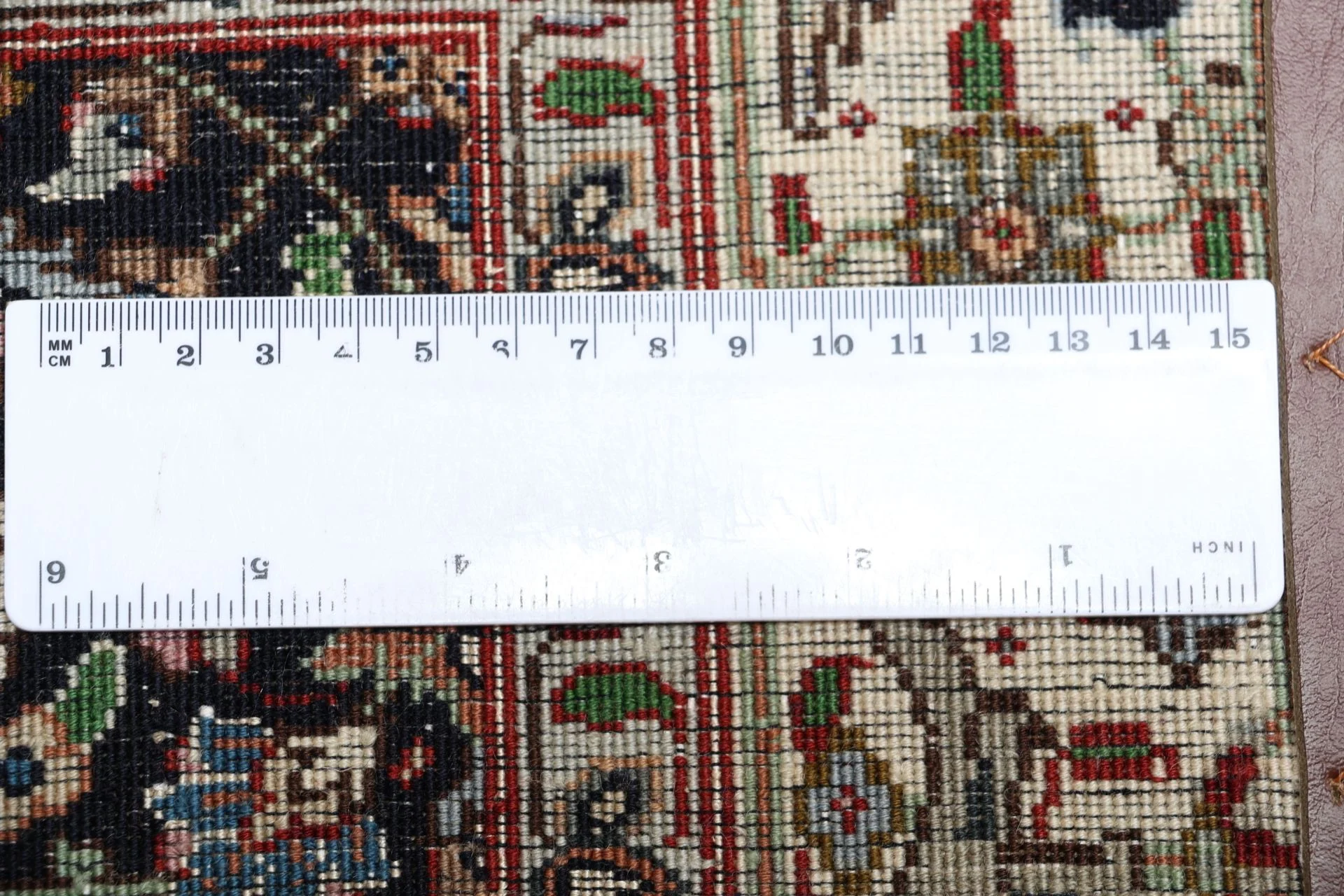 Handgeknüpfter Täbriz Perserteppich, 79 × 345 cm, Wolle & Seide