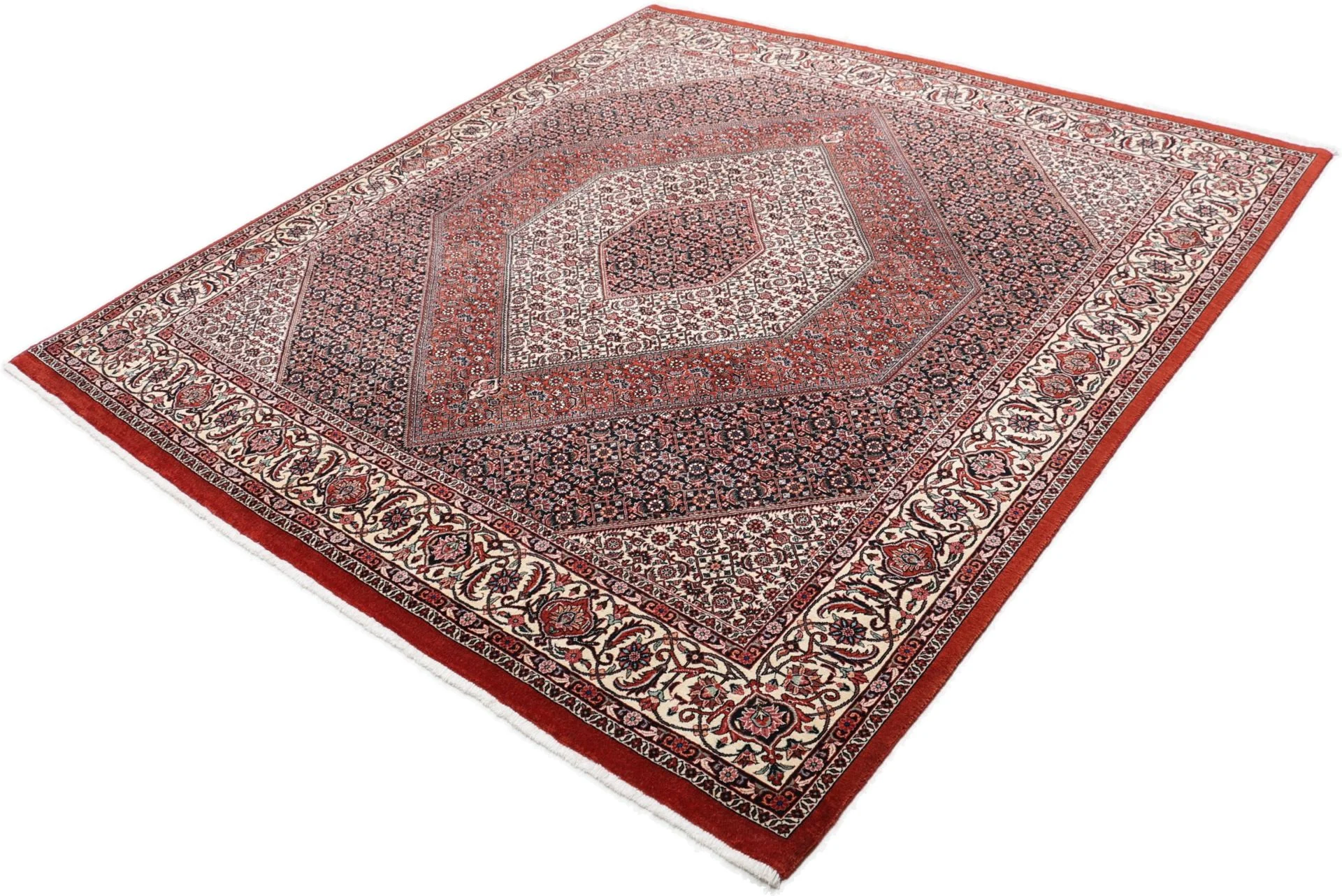 Bijar Perserteppich 205 × 215 cm aus Wolle & Seide, handgeknüpft