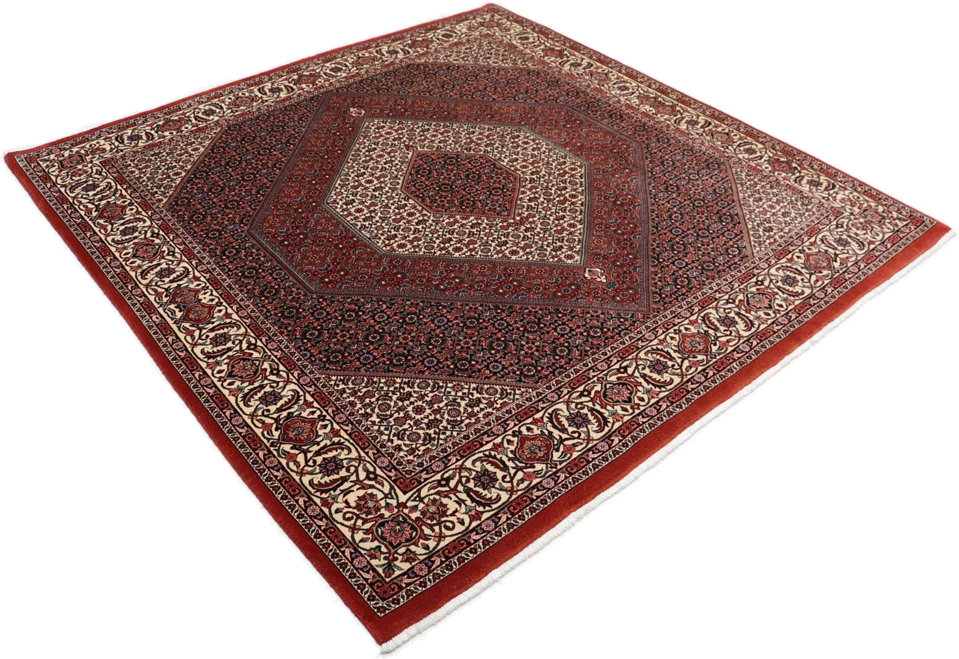 Bijar Perserteppich 205 × 215 cm aus Wolle & Seide, handgeknüpft