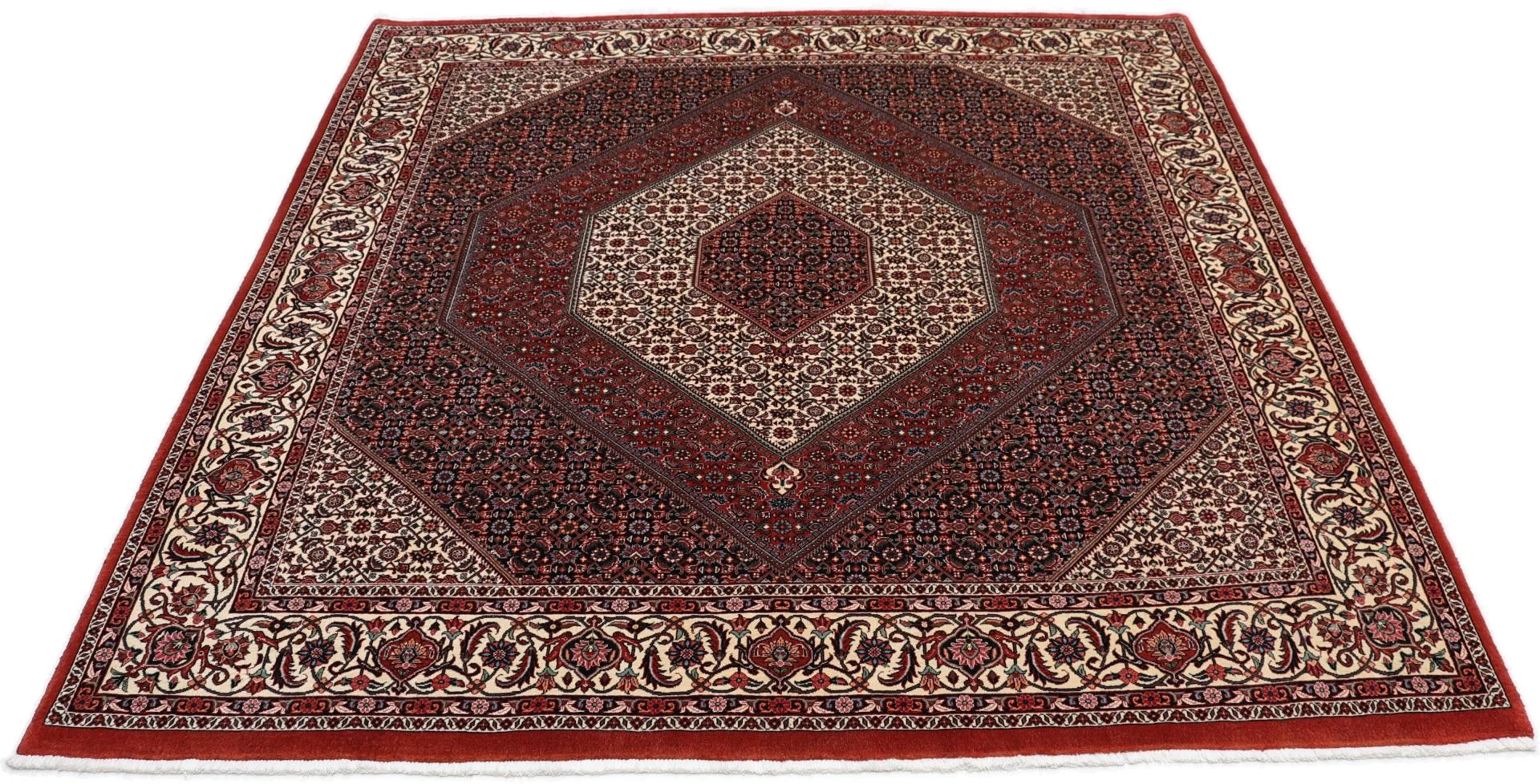 Bijar Perserteppich 205 × 215 cm aus Wolle & Seide, handgeknüpft
