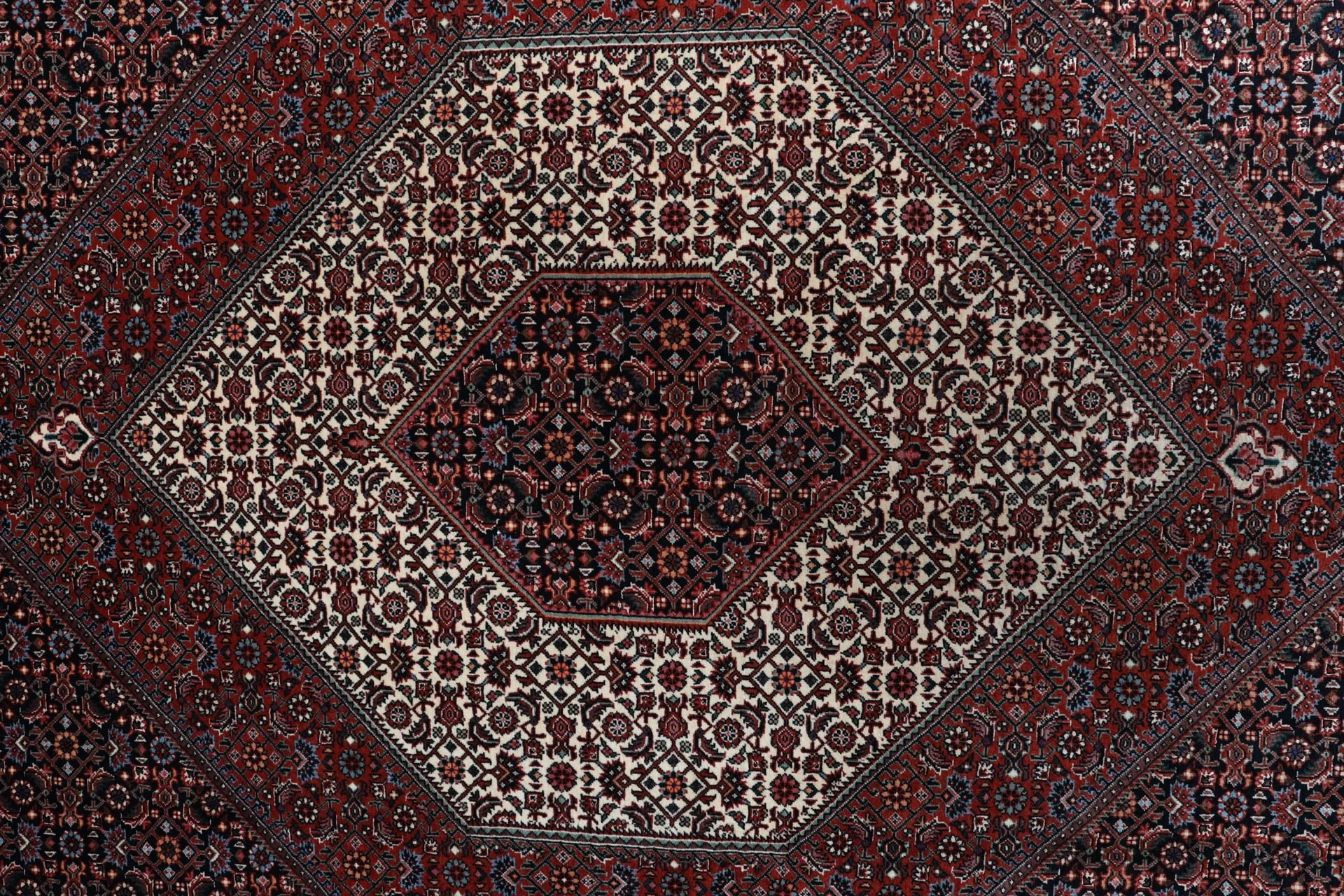 Bijar Perserteppich 205 × 215 cm aus Wolle & Seide, handgeknüpft