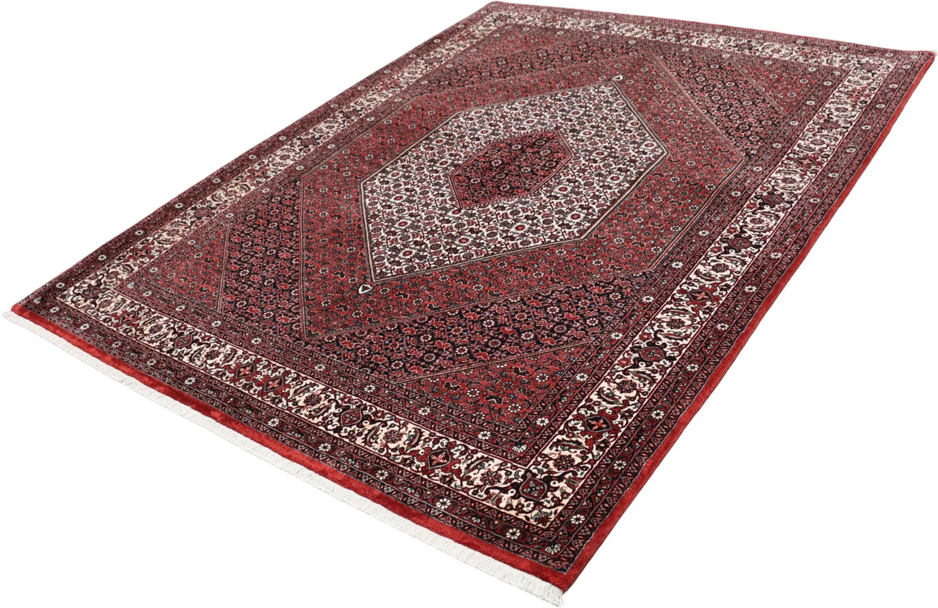 Handgeknüpfter Bijar Perserteppich, 177 × 236 cm, Wolle & Seide