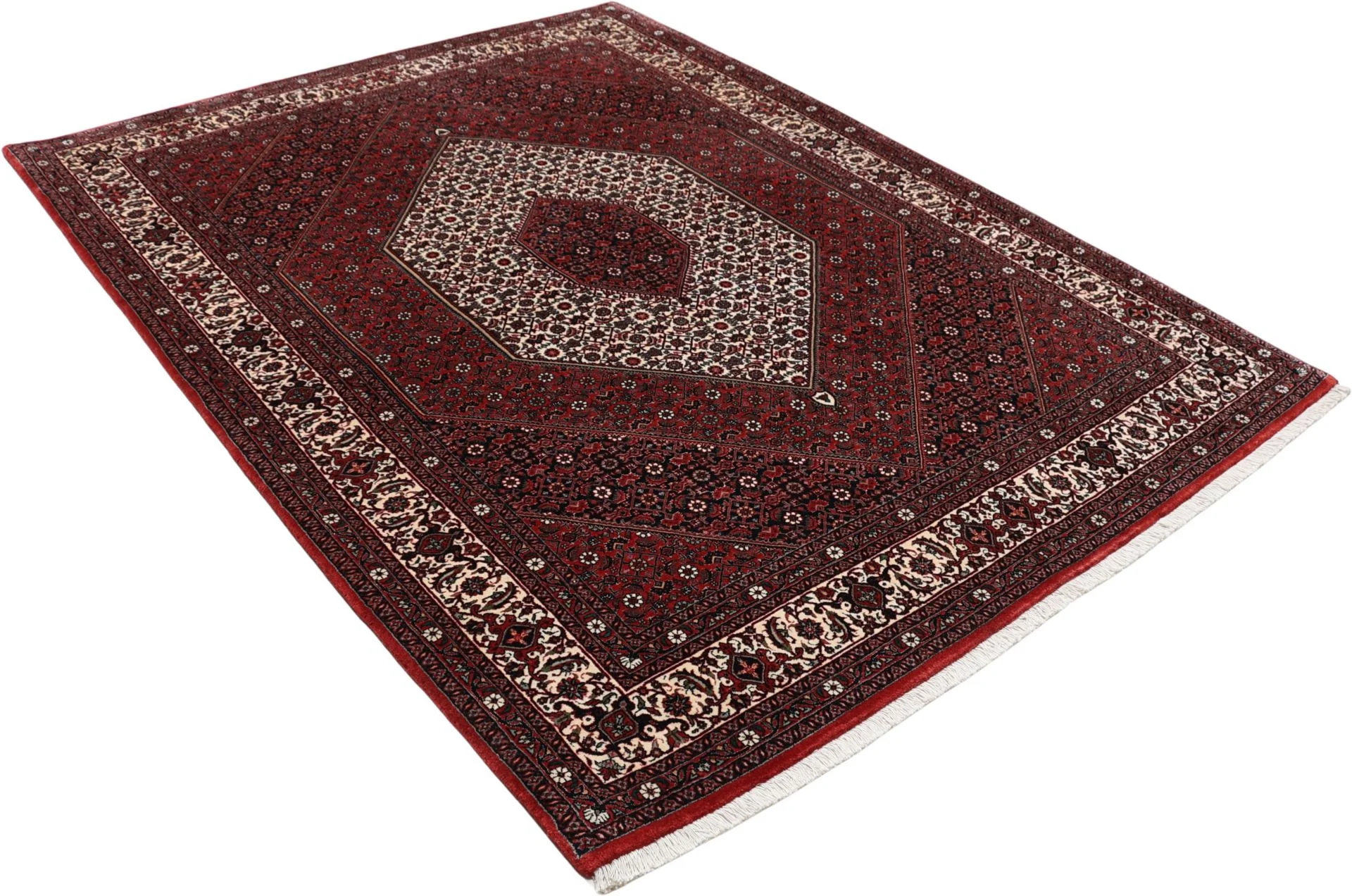 Handgeknüpfter Bijar Perserteppich, 177 × 236 cm, Wolle & Seide