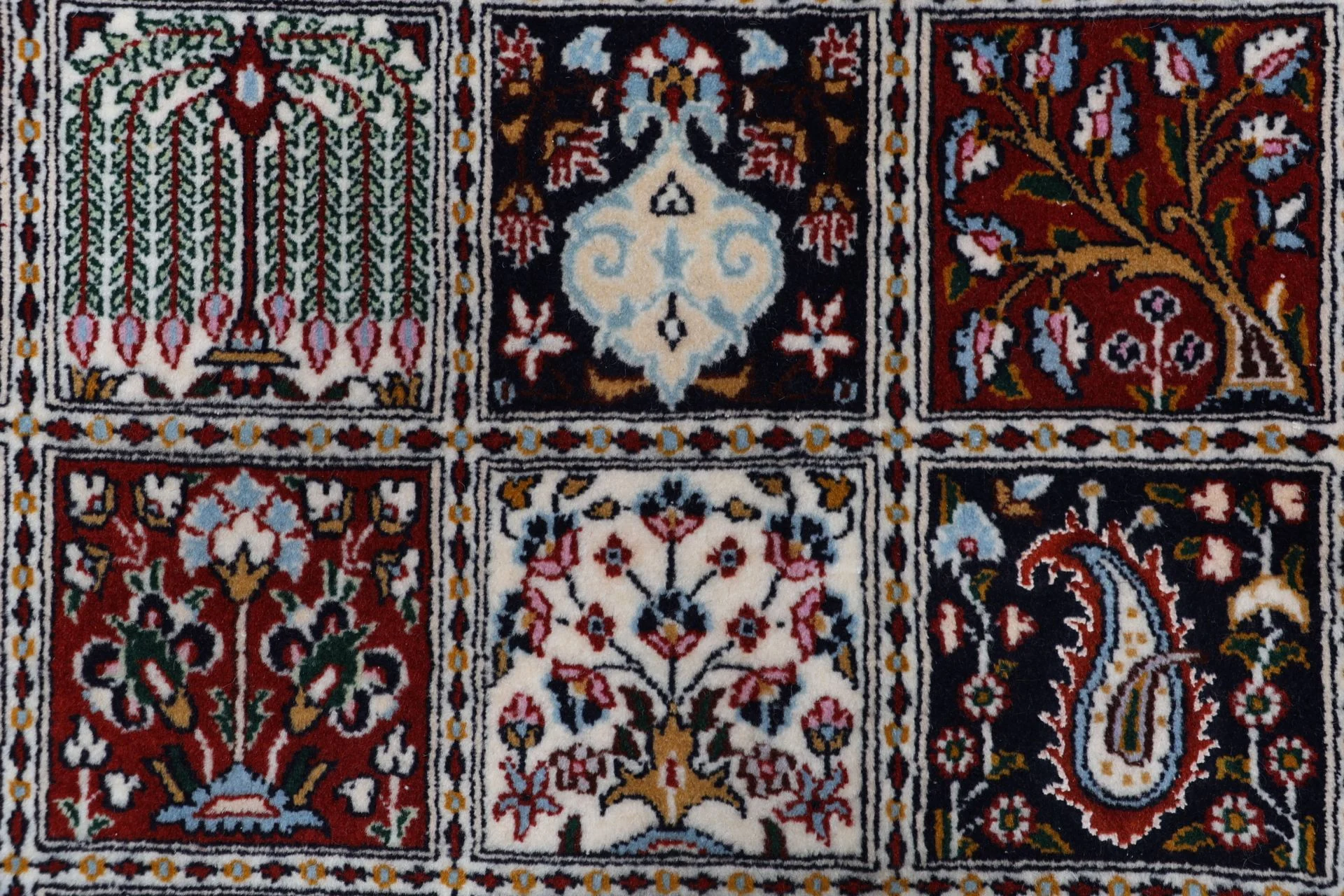 Handgeknüpfter Moud Perserteppich, 245 × 345 cm, Wolle