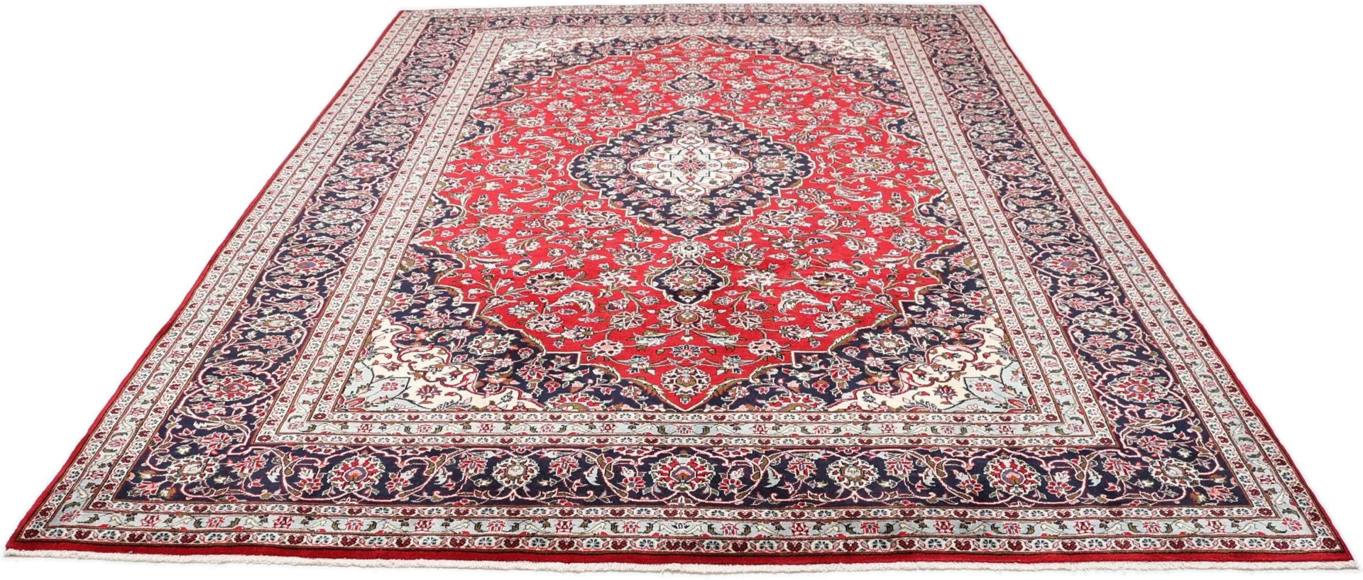Handgeknüpfter Kashan Perserteppich, 245 × 345 cm, Wolle