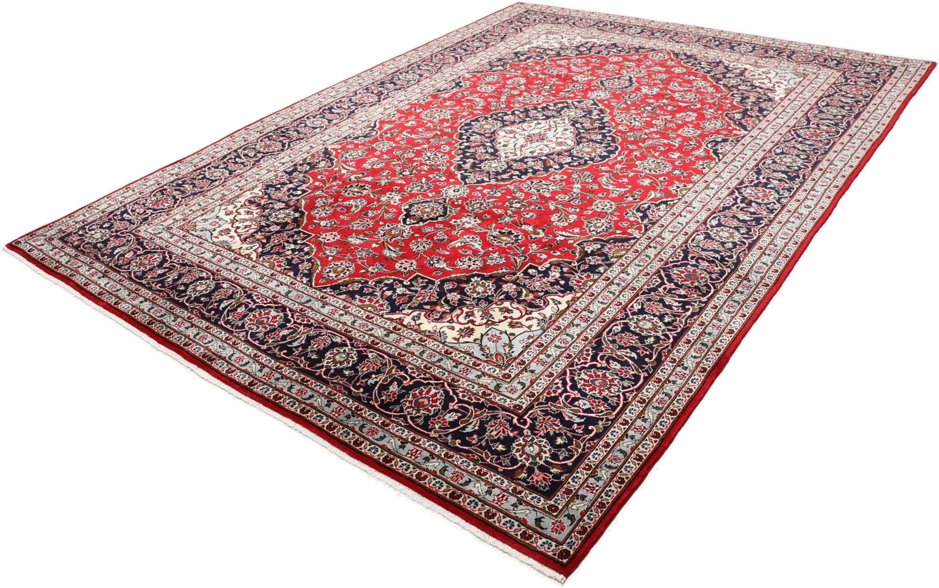 Handgeknüpfter Kashan Perserteppich, 245 × 345 cm, Wolle