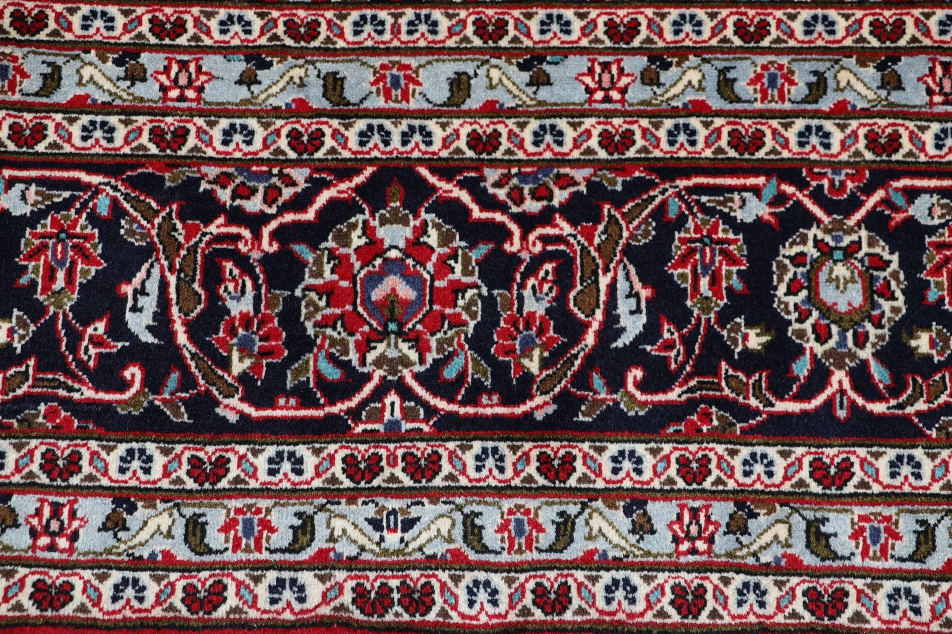 Handgeknüpfter Kashan Perserteppich, 245 × 345 cm, Wolle