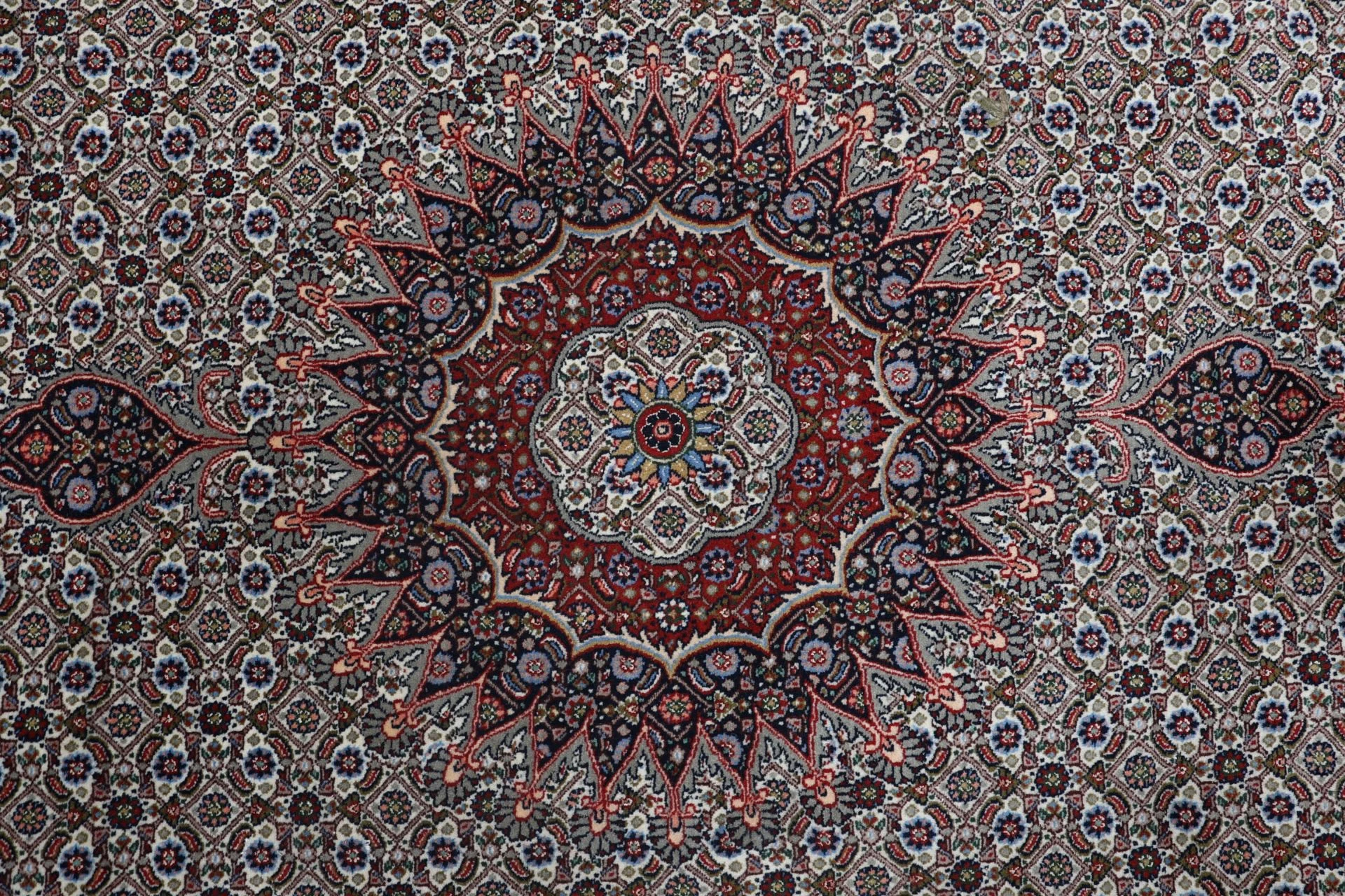 Moud Perserteppich 200 × 293 cm aus Wolle & Seide, handgeknüpft
