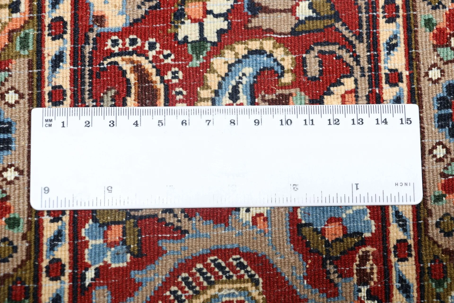 Moud Perserteppich 200 × 293 cm aus Wolle & Seide, handgeknüpft