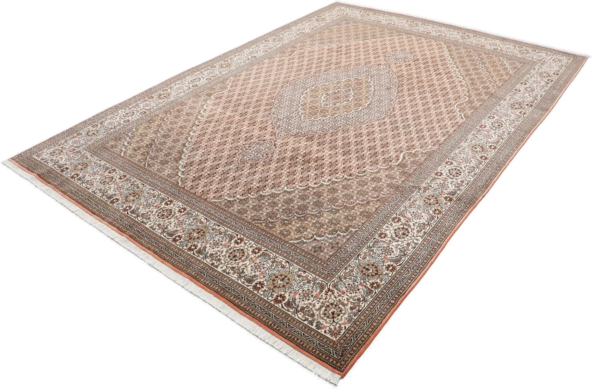 Handgeknüpfter Täbriz Perserteppich 248 × 354 cm