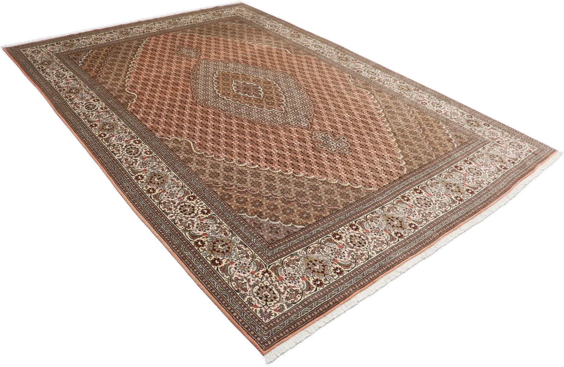Handgeknüpfter Täbriz Perserteppich 248 × 354 cm