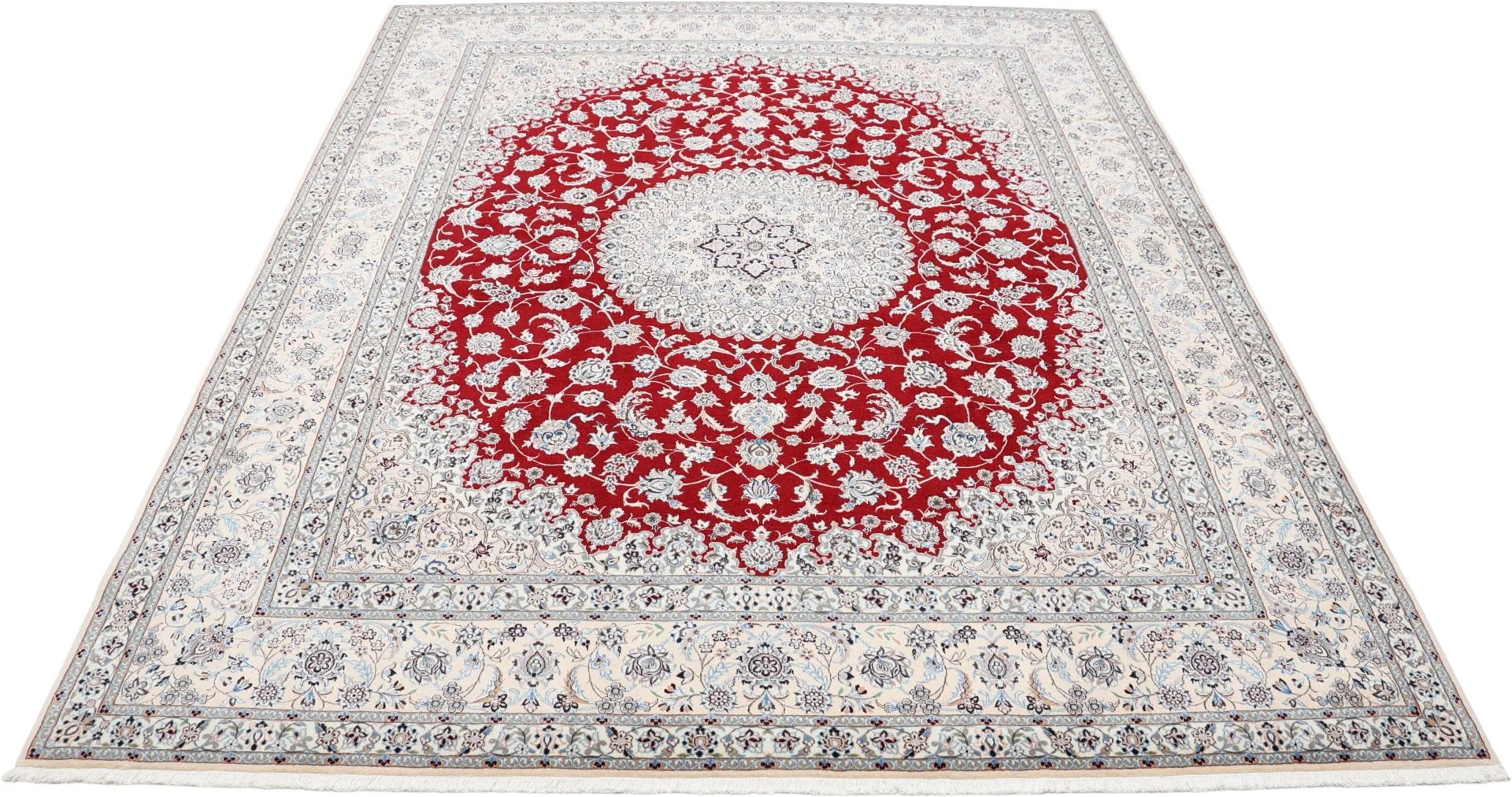 Nain Perserteppich 202 × 255 cm aus Wolle, handgeknüpft