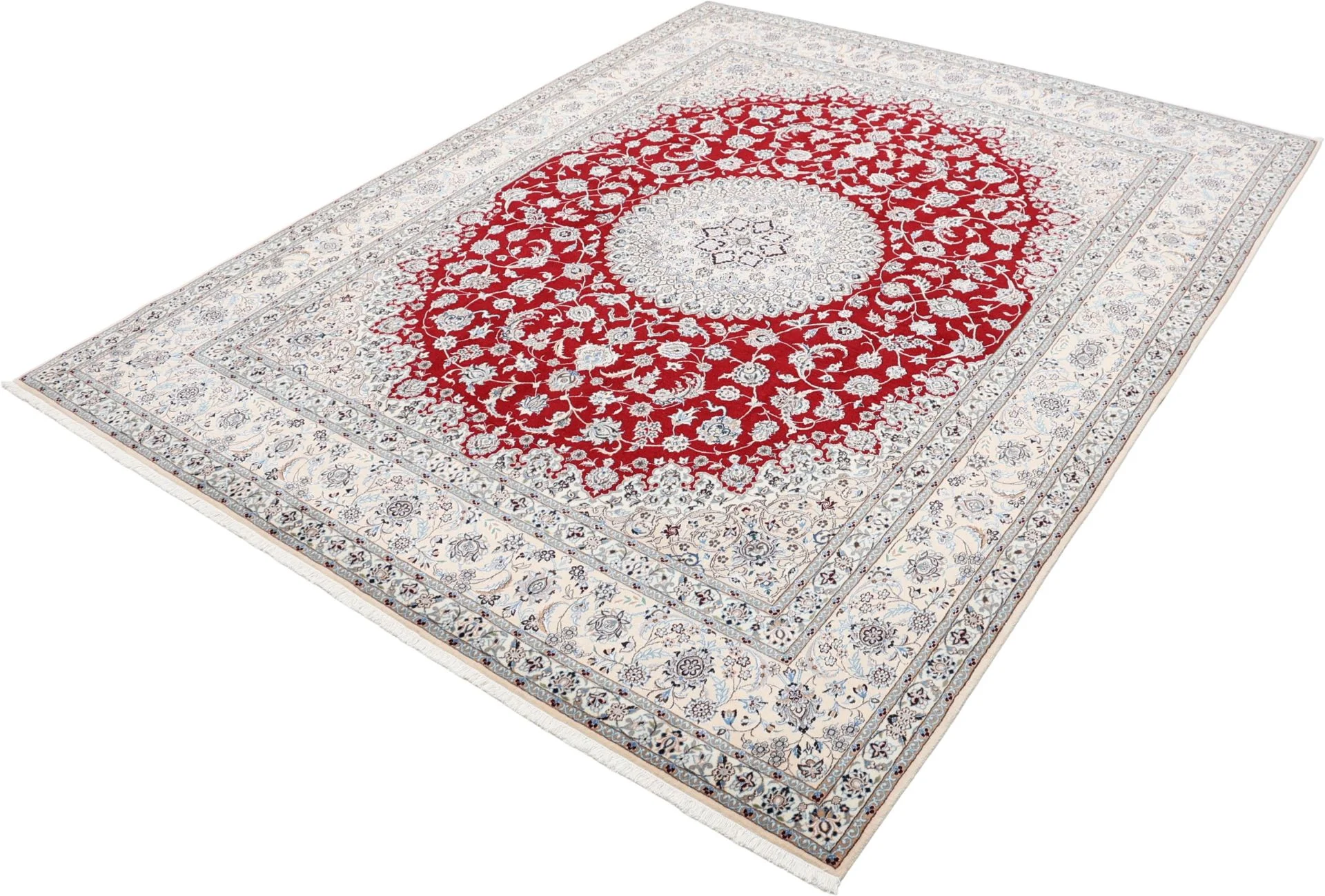 Nain Perserteppich 202 × 255 cm aus Wolle, handgeknüpft