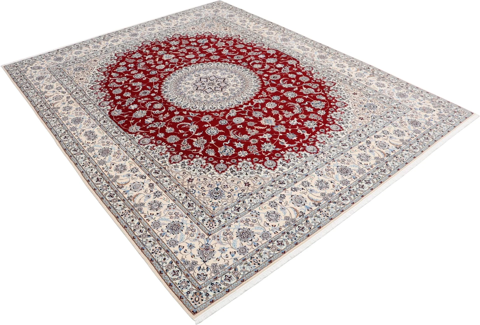Nain Perserteppich 202 × 255 cm aus Wolle, handgeknüpft