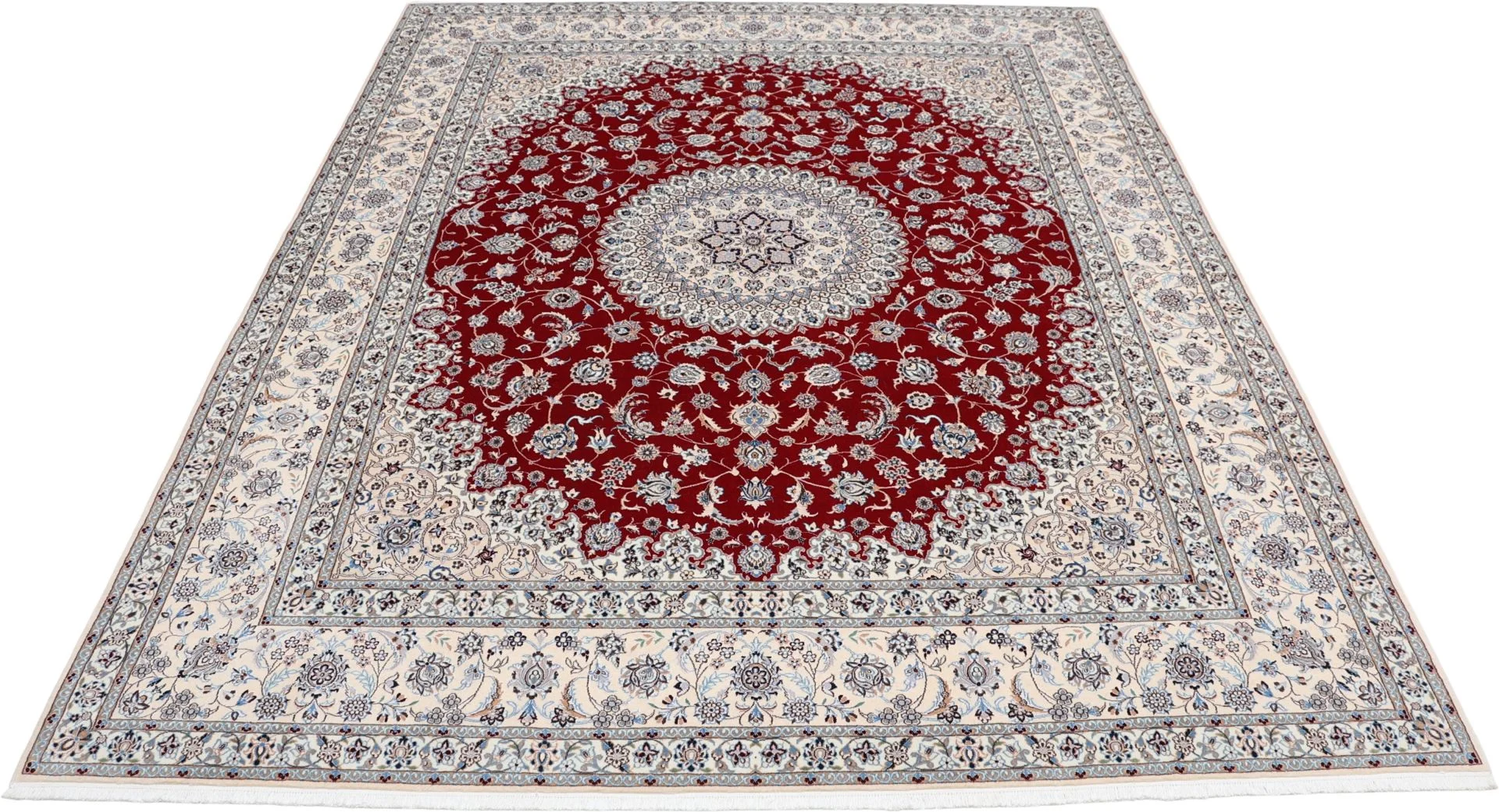 Nain Perserteppich 202 × 255 cm aus Wolle, handgeknüpft