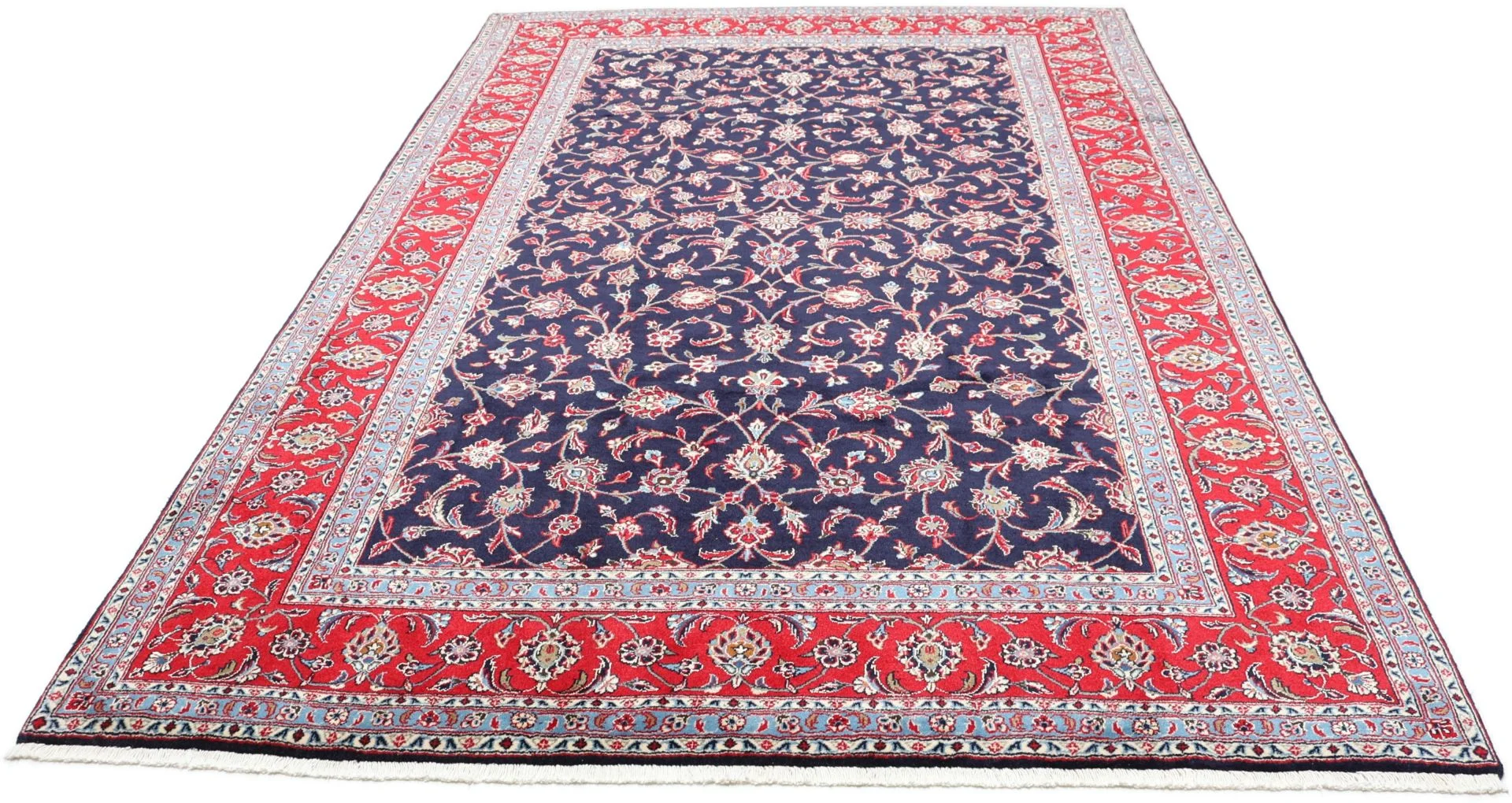 Kashan Perserteppich aus Iran, 197 × 299 cm