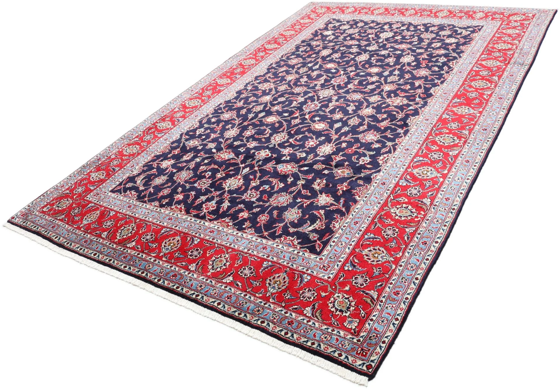 Kashan Perserteppich aus Iran, 197 × 299 cm