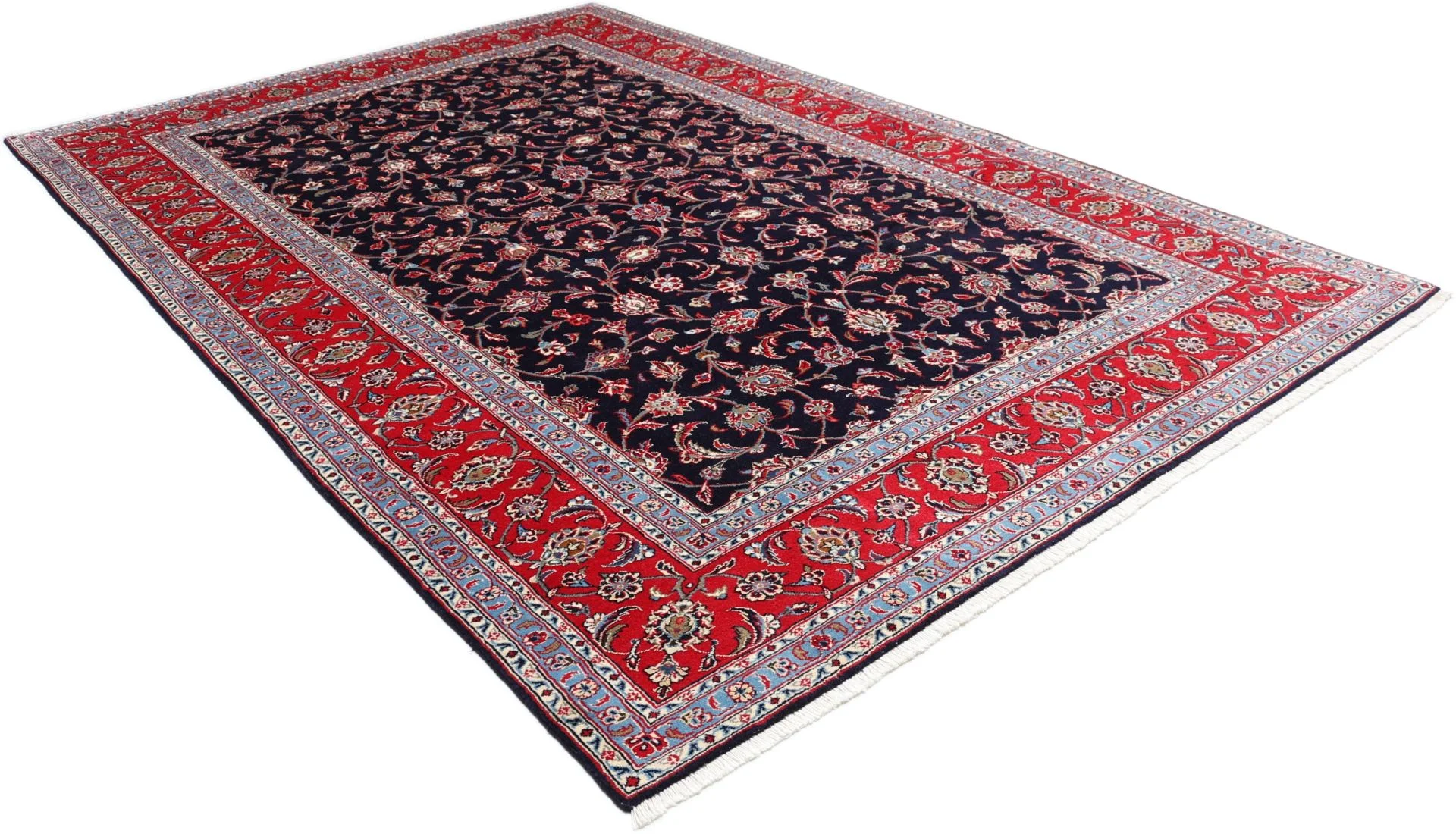 Kashan Perserteppich aus Iran, 197 × 299 cm