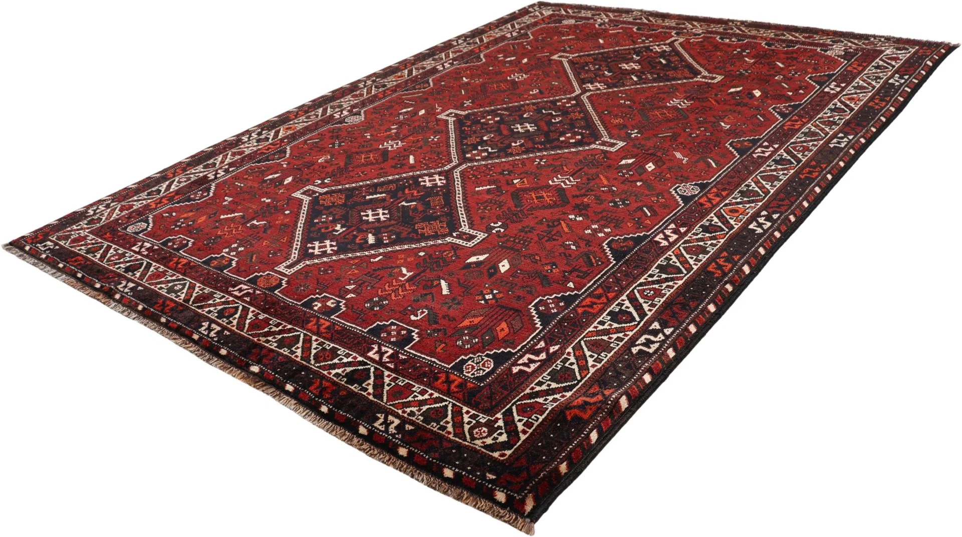 Qashqai Perserteppich 230 × 310 cm aus Wolle, handgeknüpft