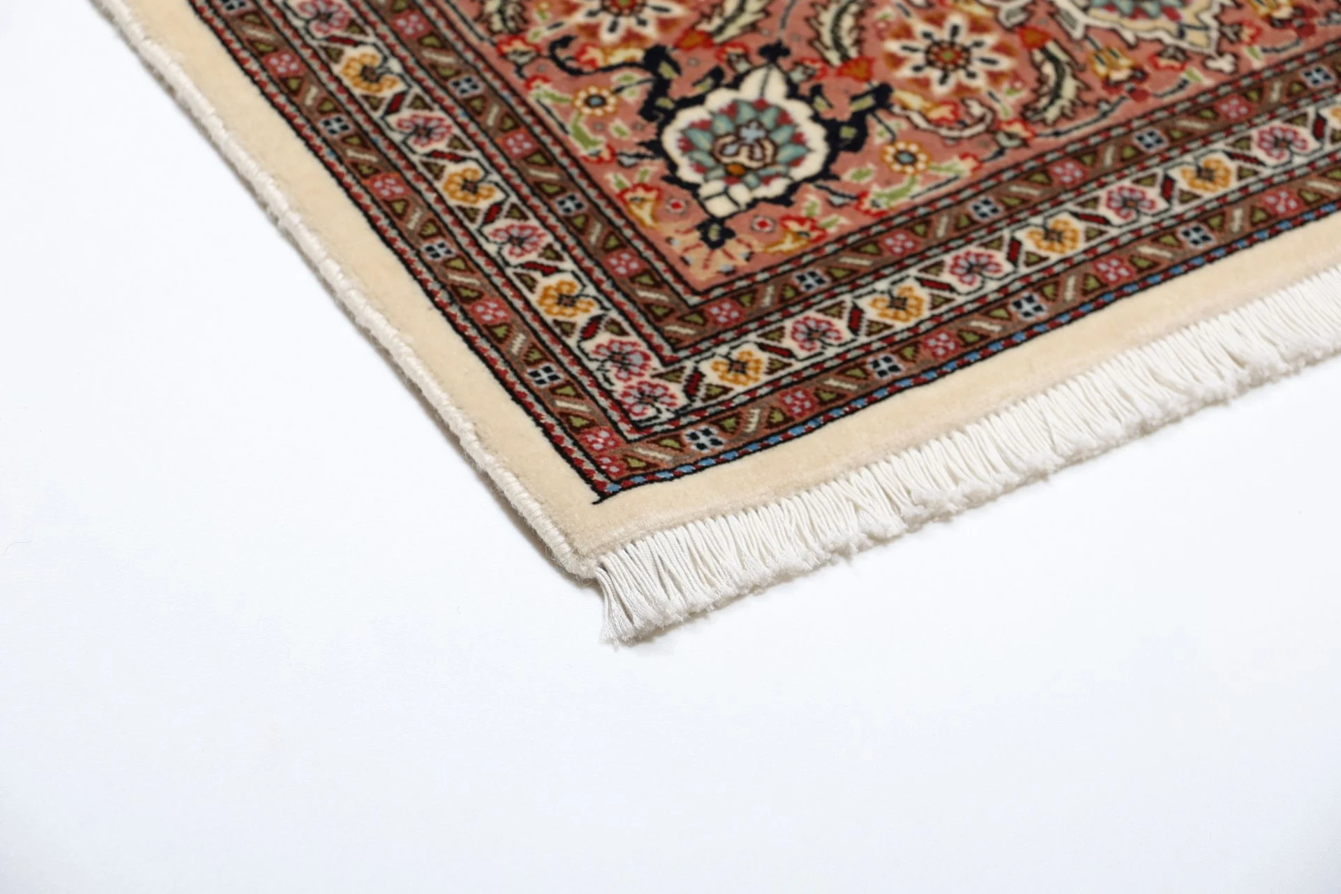 Handgeknüpfter Täbriz Perserteppich, 166 × 242 cm, Wolle & Seide