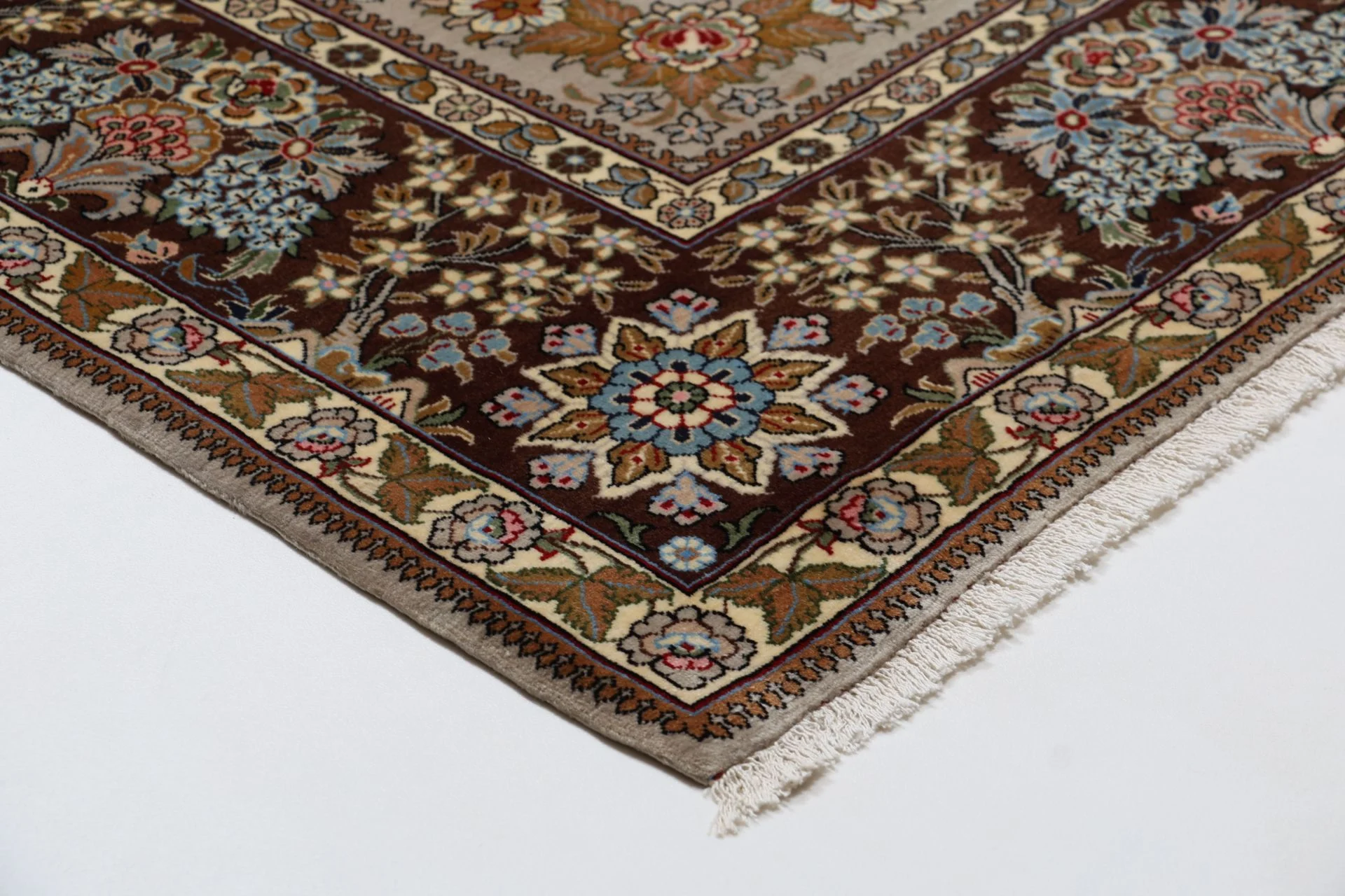 Ghom Perserteppich aus Iran, 232 × 360 cm
