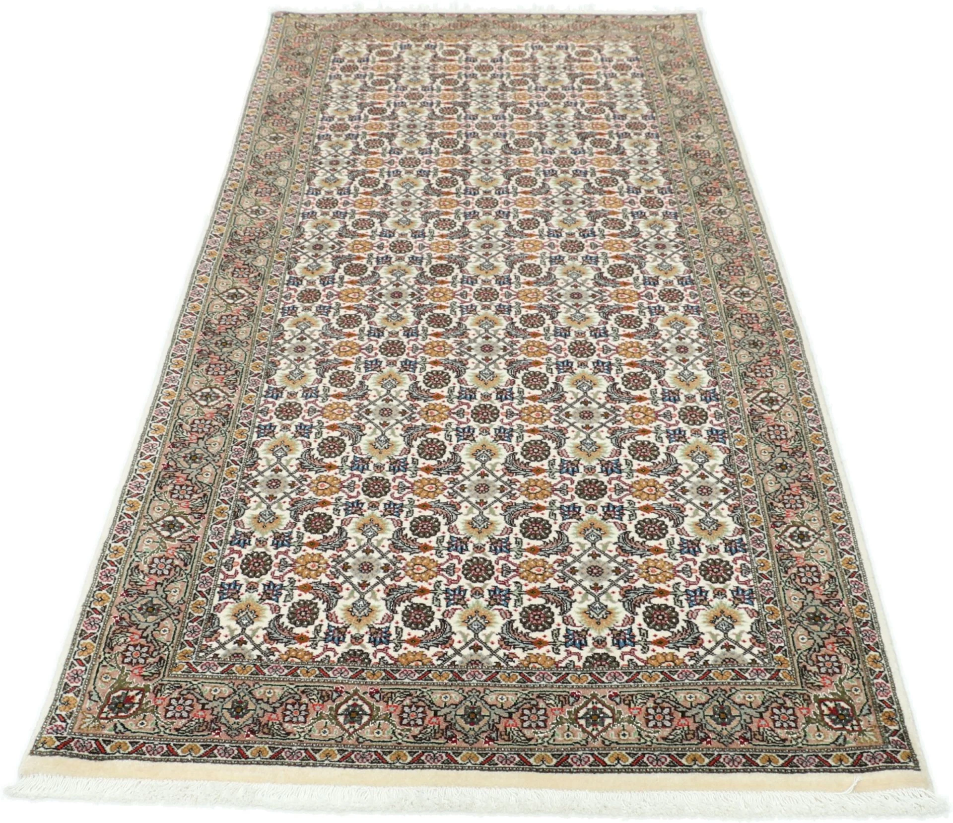 Handgeknüpfter Täbriz Perserteppich, 78 × 200 cm, Wolle