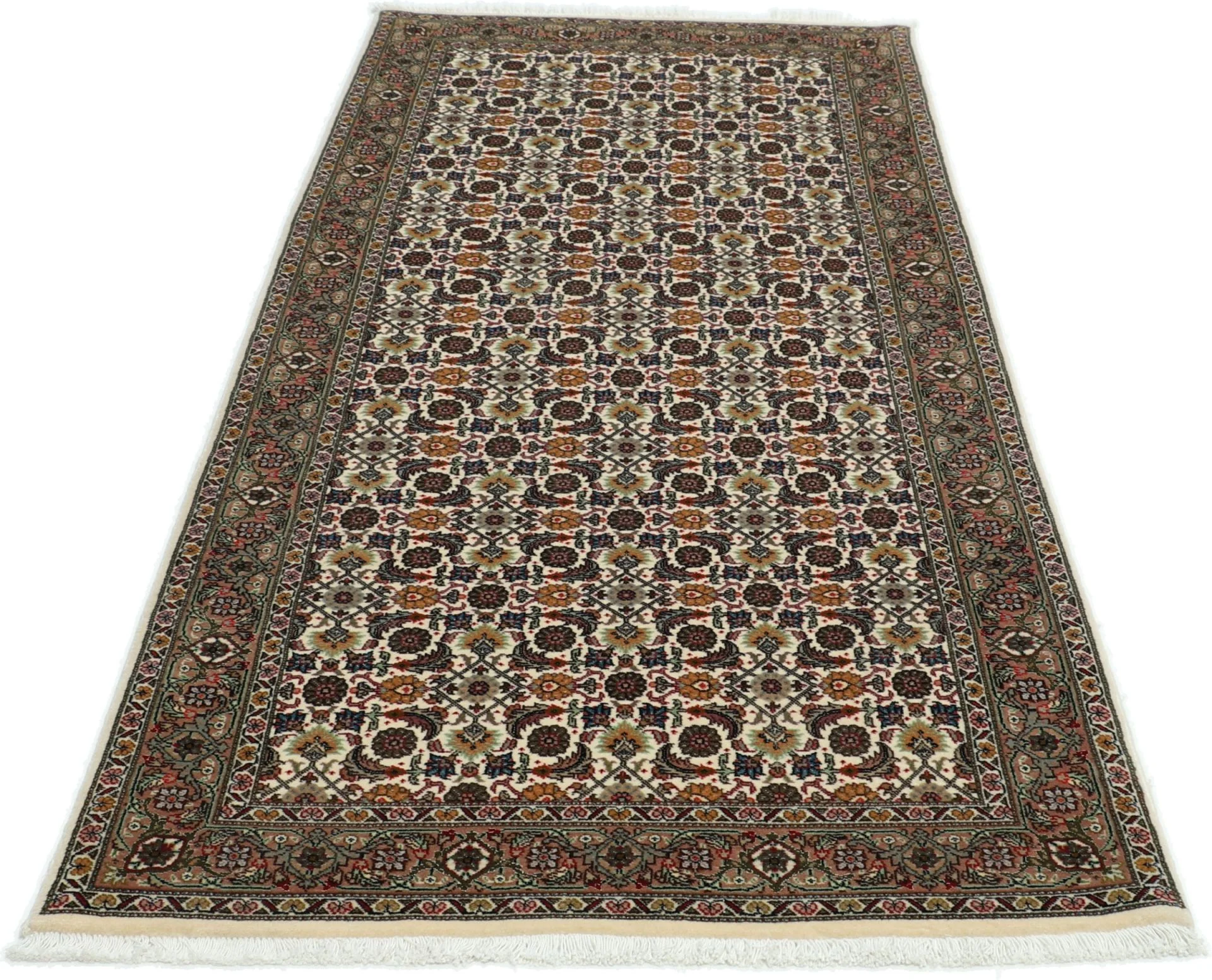 Handgeknüpfter Täbriz Perserteppich, 78 × 200 cm, Wolle