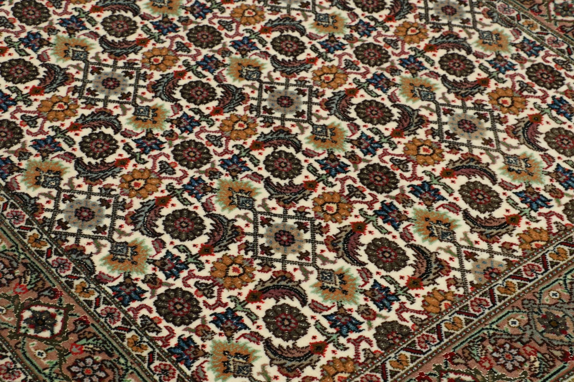 Handgeknüpfter Täbriz Perserteppich, 78 × 200 cm, Wolle