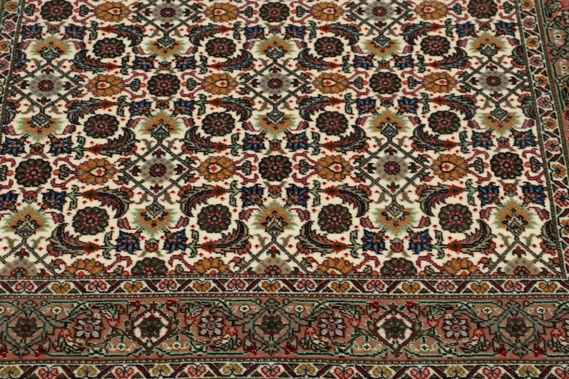 Handgeknüpfter Täbriz Perserteppich, 78 × 200 cm, Wolle