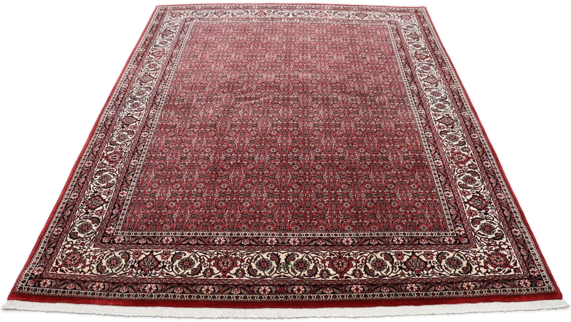 Handgeknüpfter Bijar Perserteppich, 201 × 262 cm, Wolle & Seide