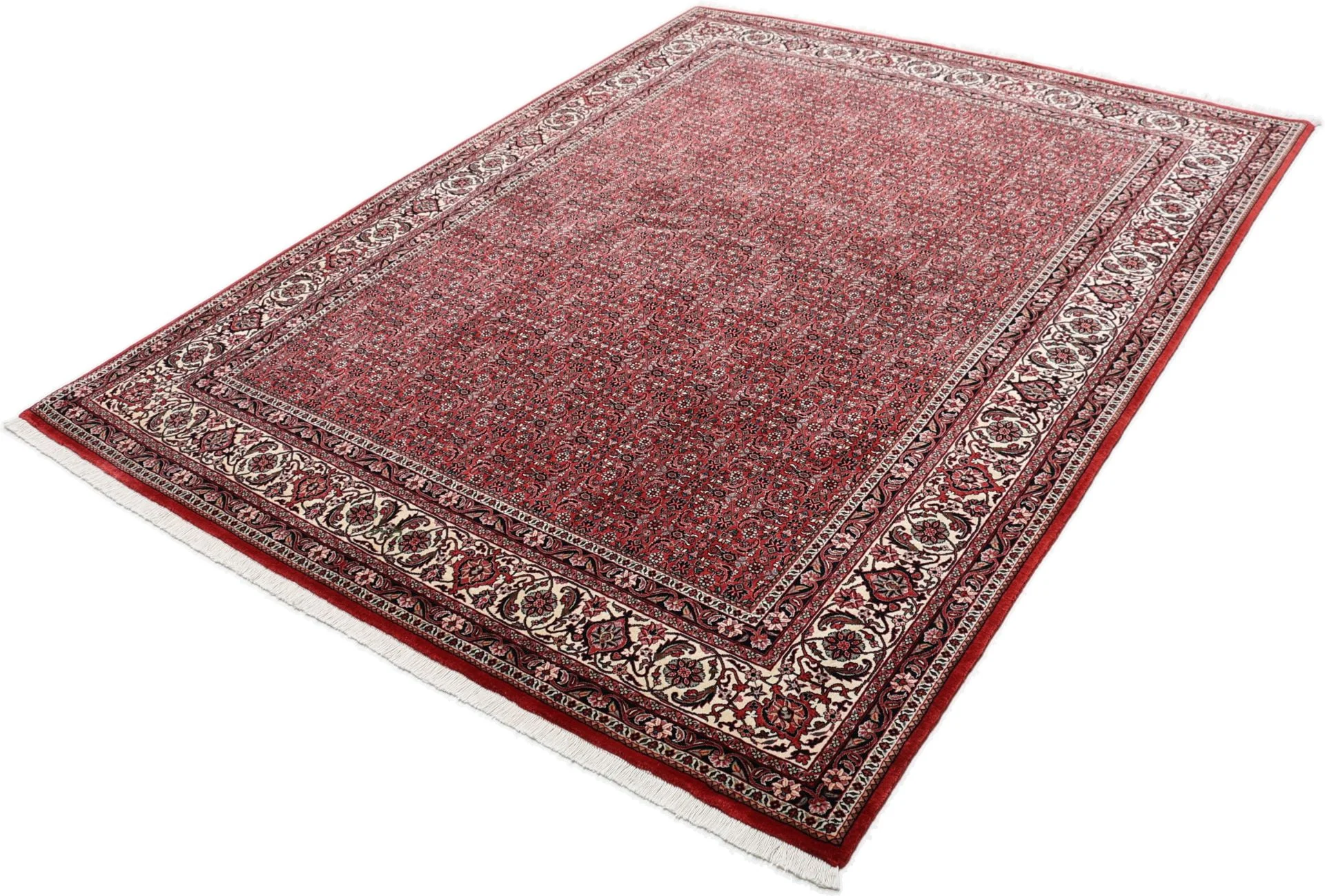 Handgeknüpfter Bijar Perserteppich, 201 × 262 cm, Wolle & Seide