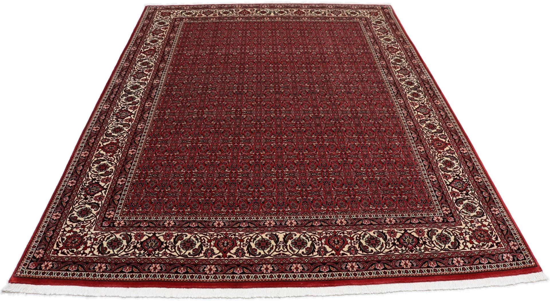 Handgeknüpfter Bijar Perserteppich, 201 × 262 cm, Wolle & Seide