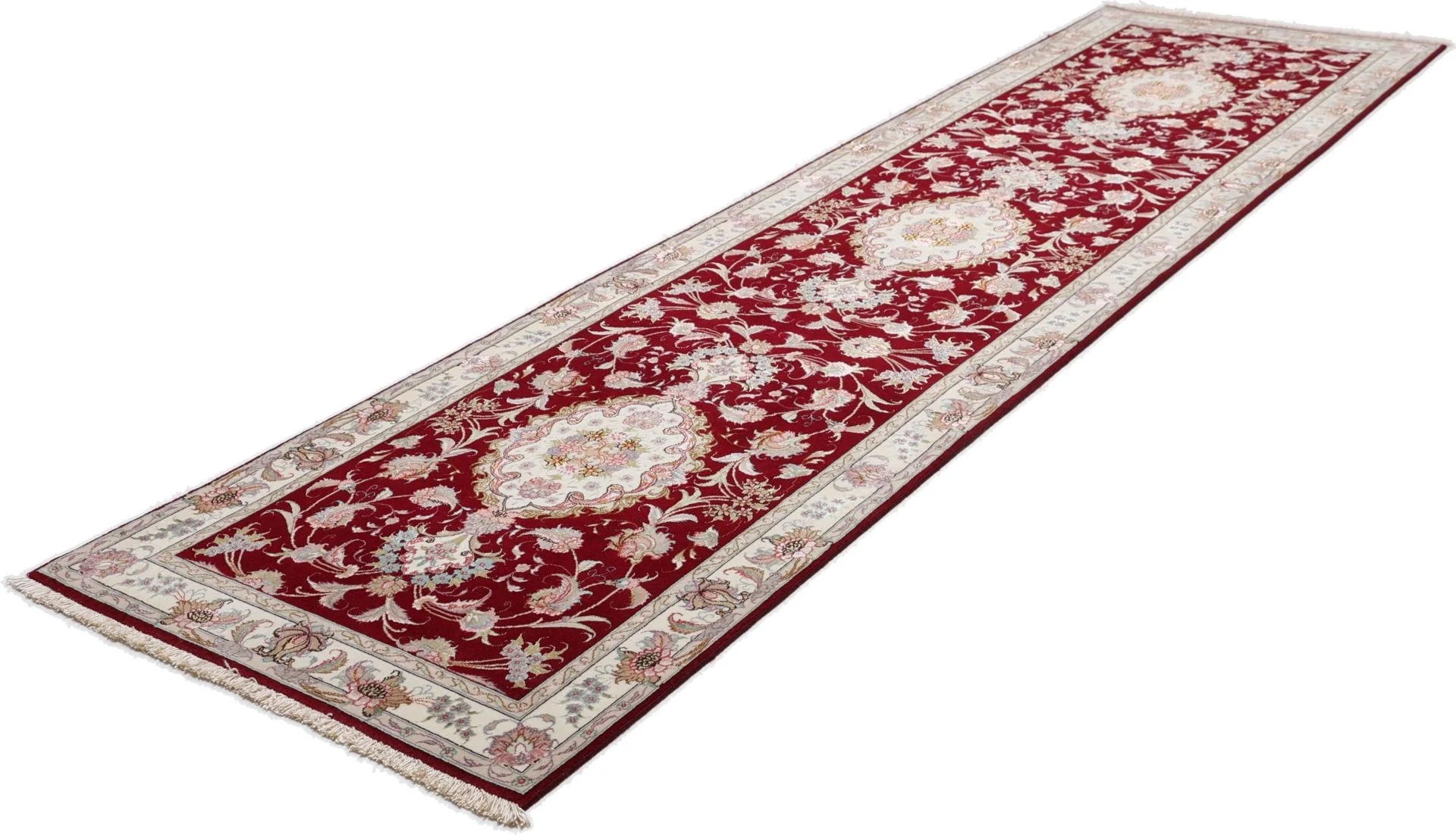 Handgeknüpfter Täbriz Perserteppich 82 × 328 cm