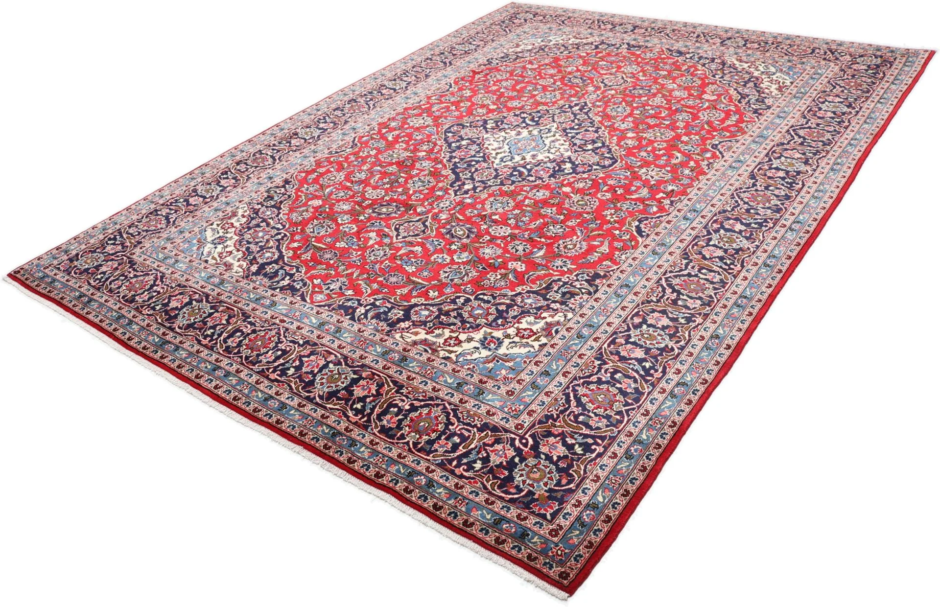 Handgeknüpfter Kashan Perserteppich 250 × 350 cm