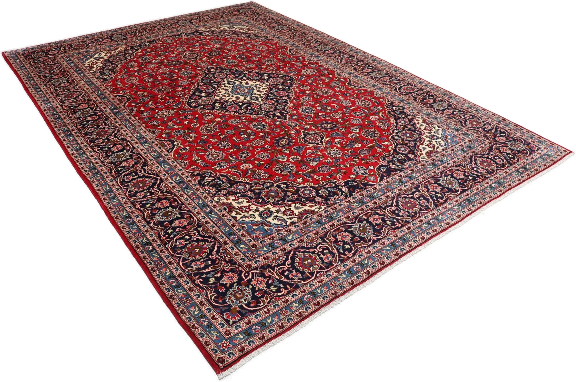 Handgeknüpfter Kashan Perserteppich 250 × 350 cm