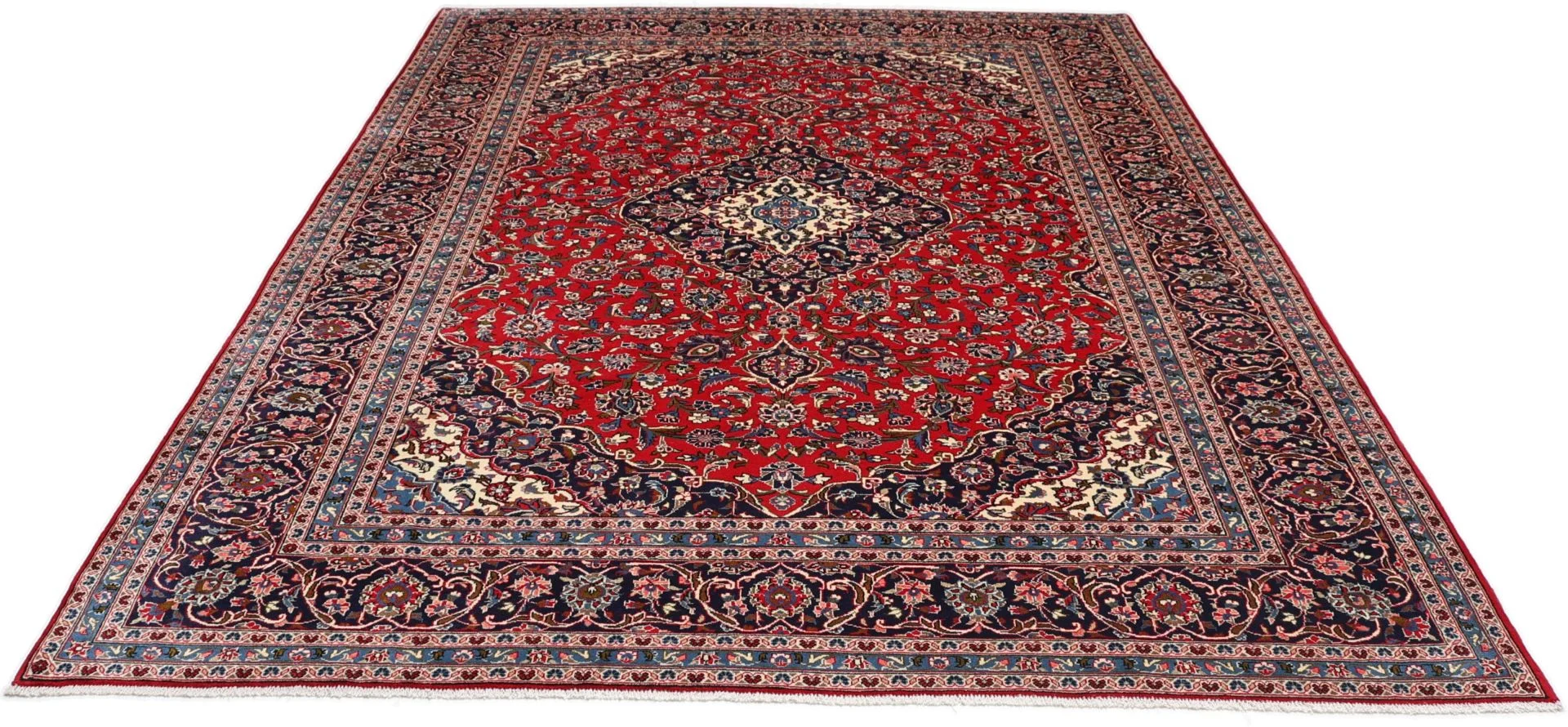 Handgeknüpfter Kashan Perserteppich 250 × 350 cm