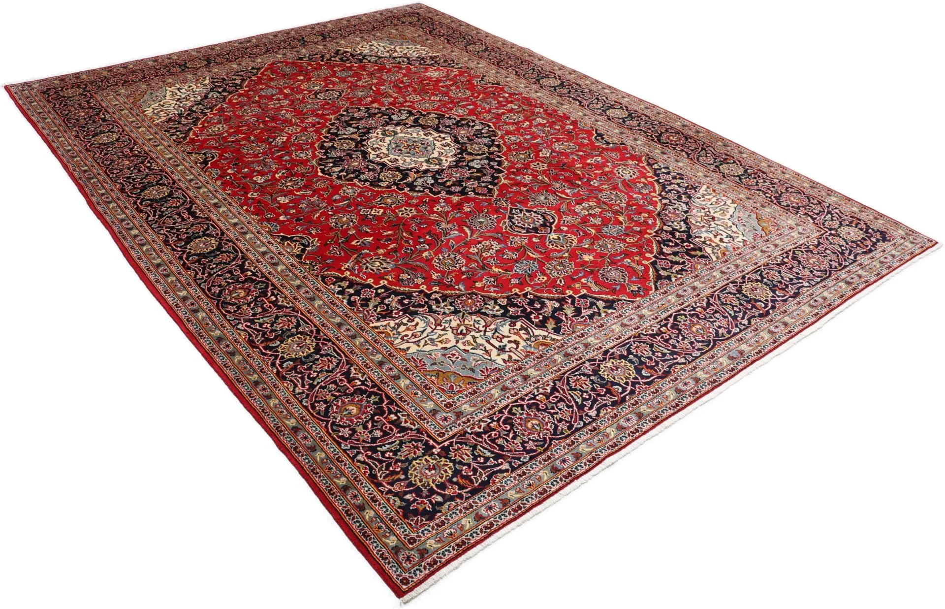 Kashan Perserteppich aus Iran, 255 × 340 cm