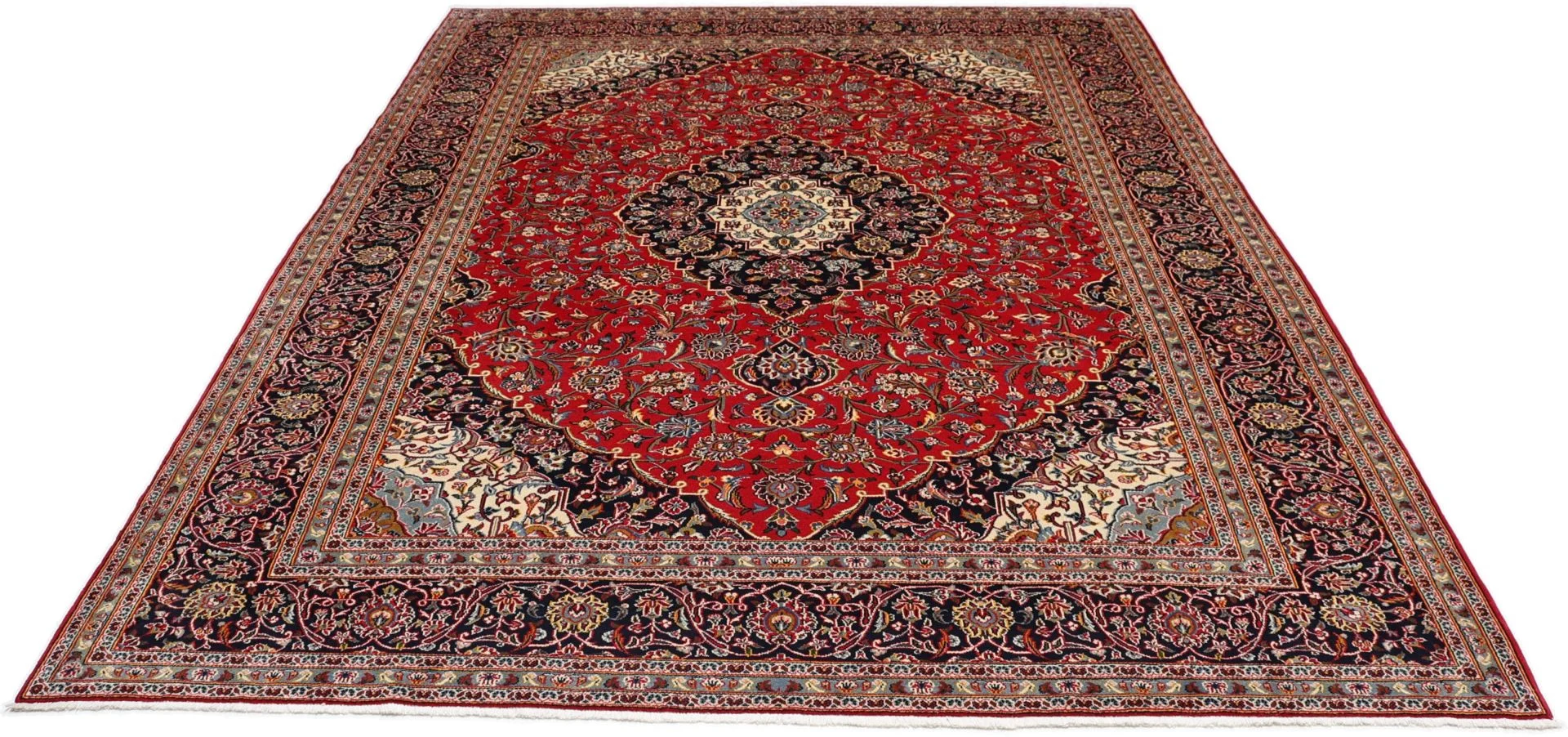 Kashan Perserteppich aus Iran, 255 × 340 cm
