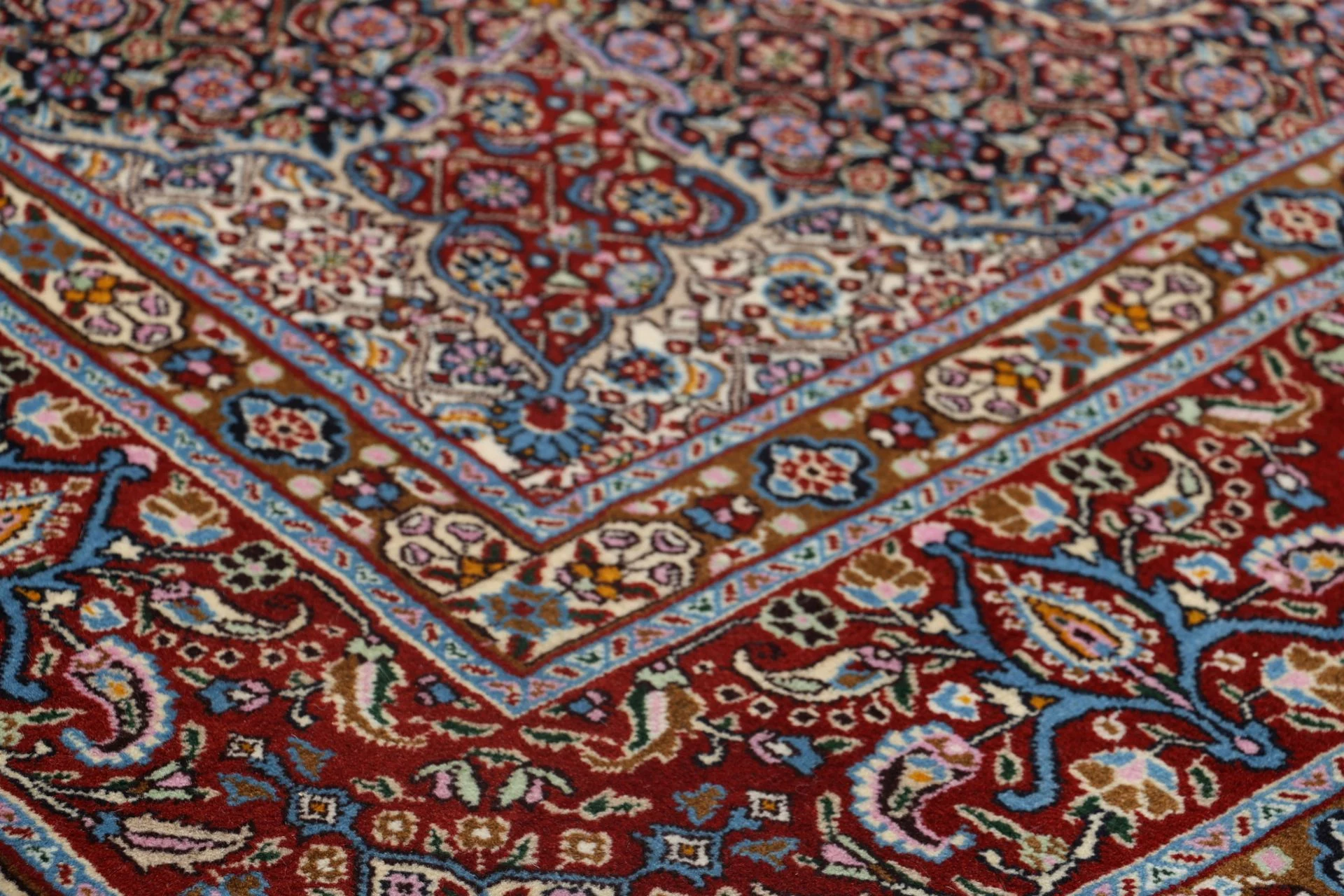 Handgeknüpfter Moud Perserteppich, 205 × 305 cm, Wolle