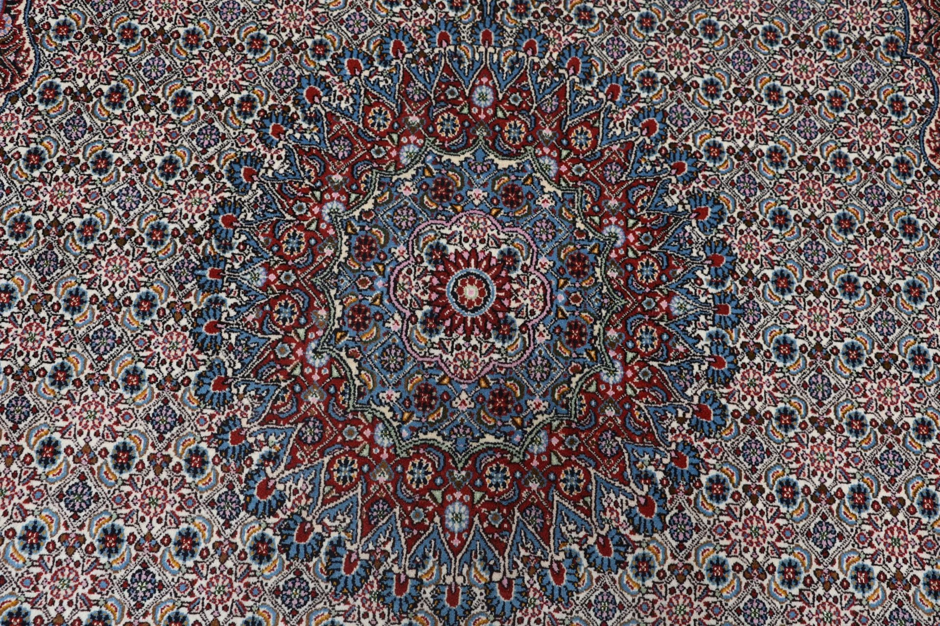 Handgeknüpfter Moud Perserteppich, 205 × 305 cm, Wolle