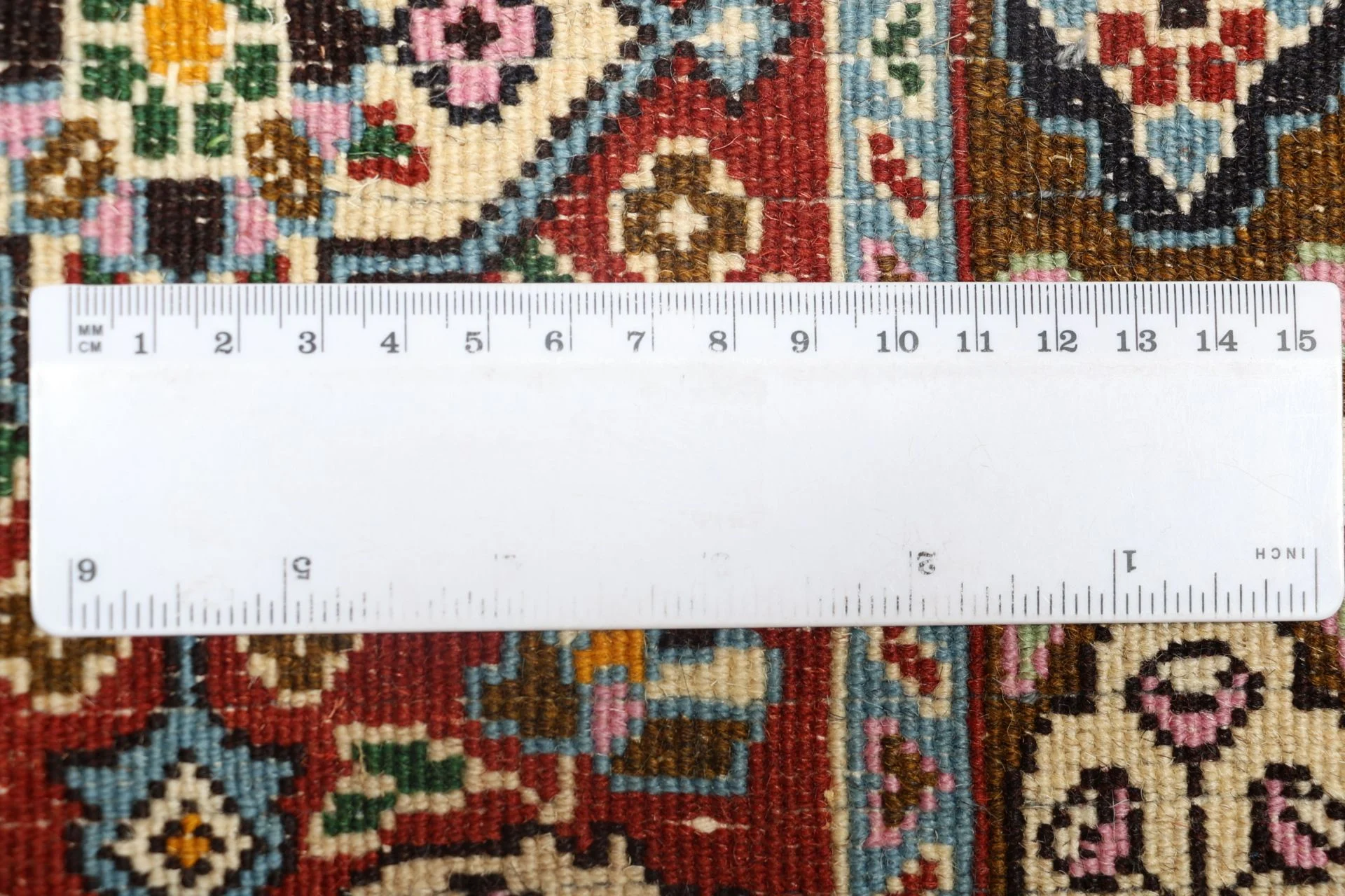 Handgeknüpfter Moud Perserteppich, 205 × 305 cm, Wolle